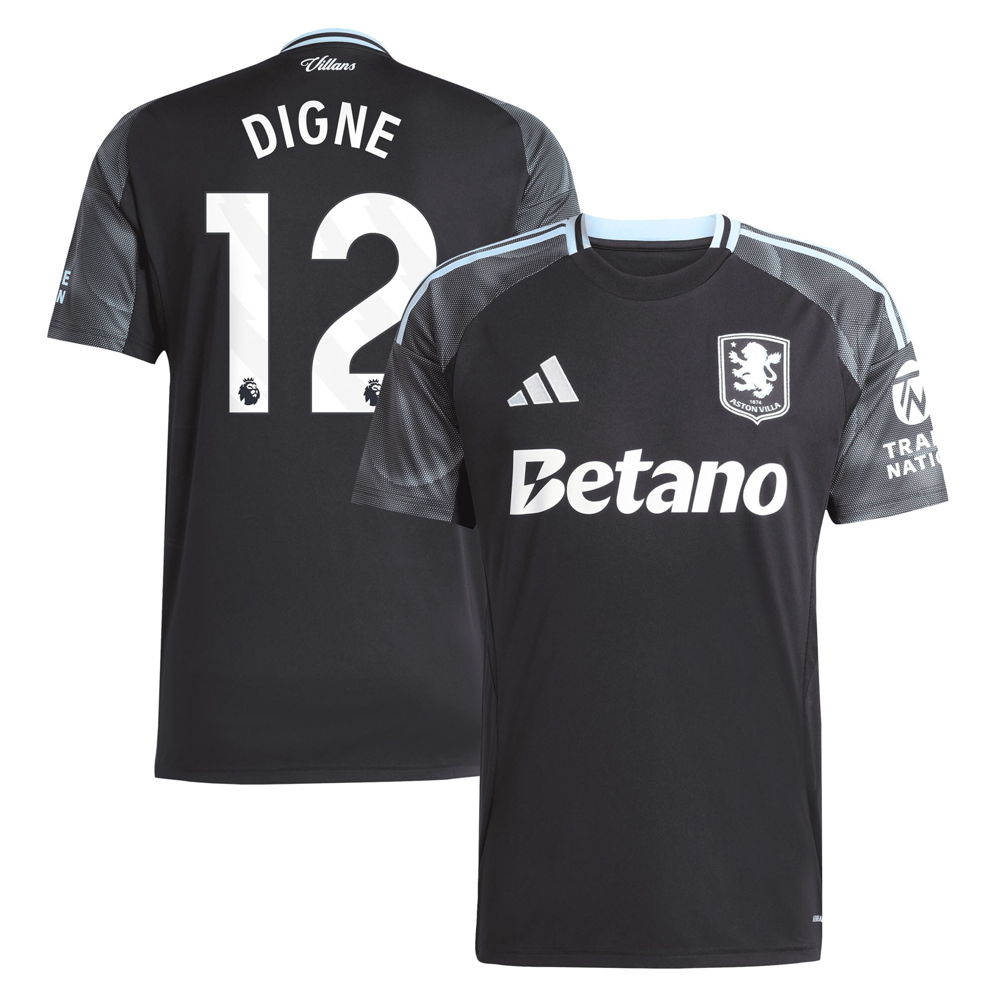 aston villa adidas away shirt 2025-26 with digne 12 printing Collection | AVFC Fan Shop Official Jerseys and Shirts