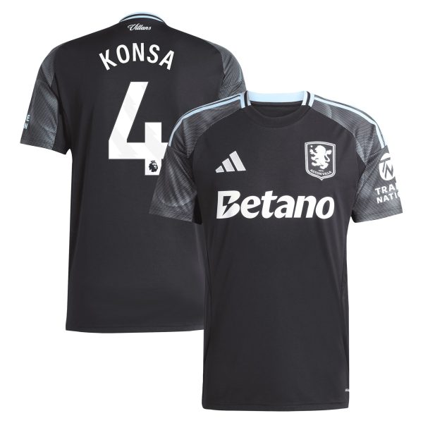 aston villa adidas away shirt 2025-26 with konsa 4 printing Collection | AVFC Fan Shop Official Jerseys and Shirts