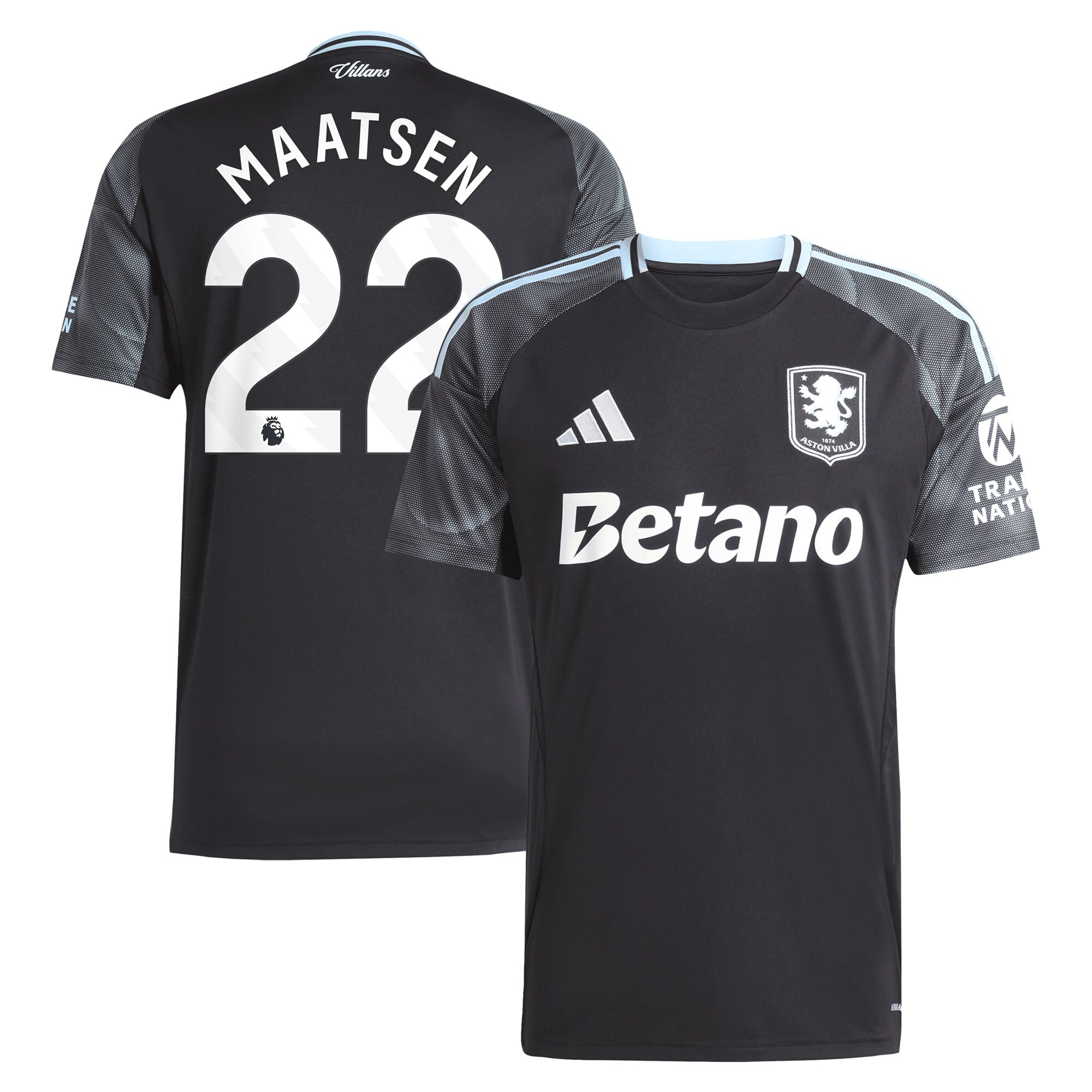 aston villa adidas away shirt 2025-26 with maatsen 22 printing Collection | AVFC Fan Shop Official Jerseys and Shirts