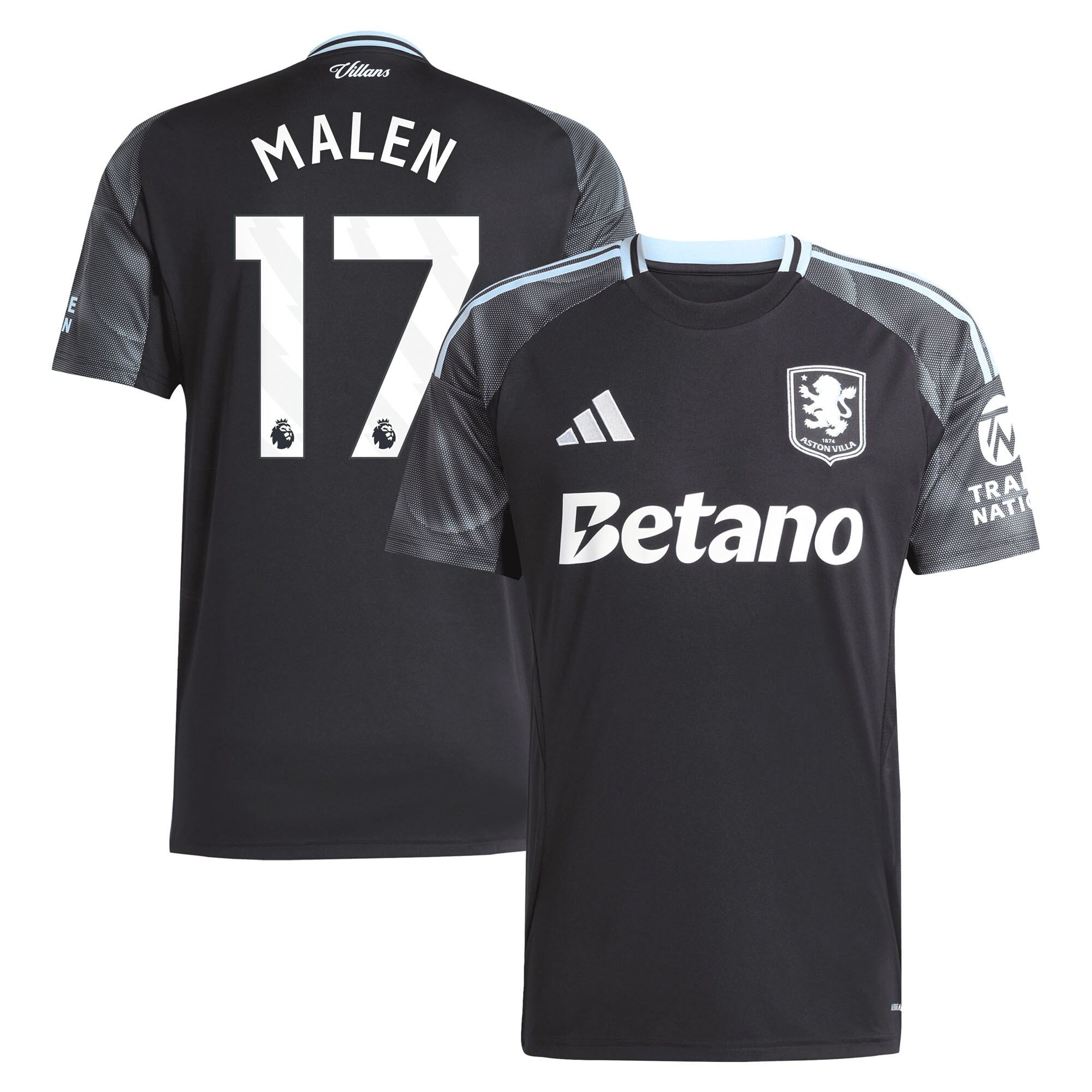 aston villa adidas away shirt 2025-26 with malen 17 printing Collection | AVFC Fan Shop Official Jerseys and Shirts