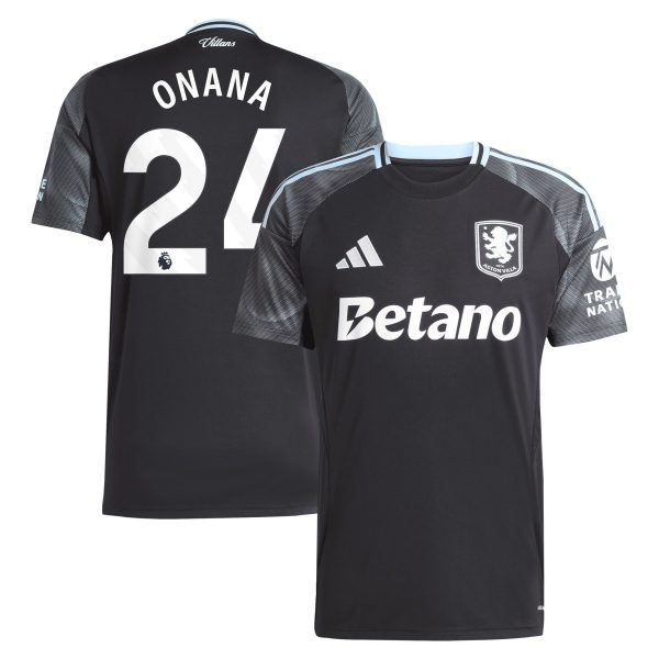 aston villa adidas away shirt 2025-26 with onana 24 printing Collection | AVFC Fan Shop Official Jerseys and Shirts