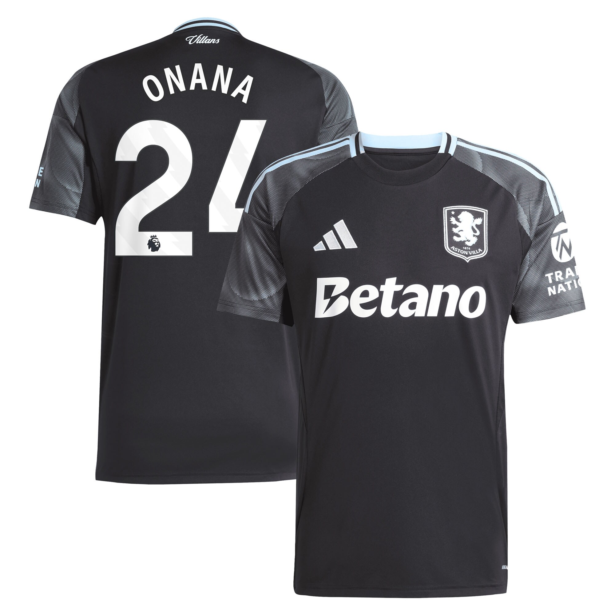 aston villa adidas away shirt 2025-26 with onana 24 printing Collection | AVFC Fan Shop Official Jerseys and Shirts