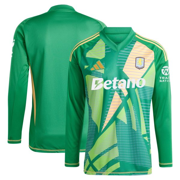 aston villa adidas goalkeeper shirt 2024-25 – long sleeve – 201964009 with custom printing Collection | AVFC Fan Shop Official Jerseys and Shirts