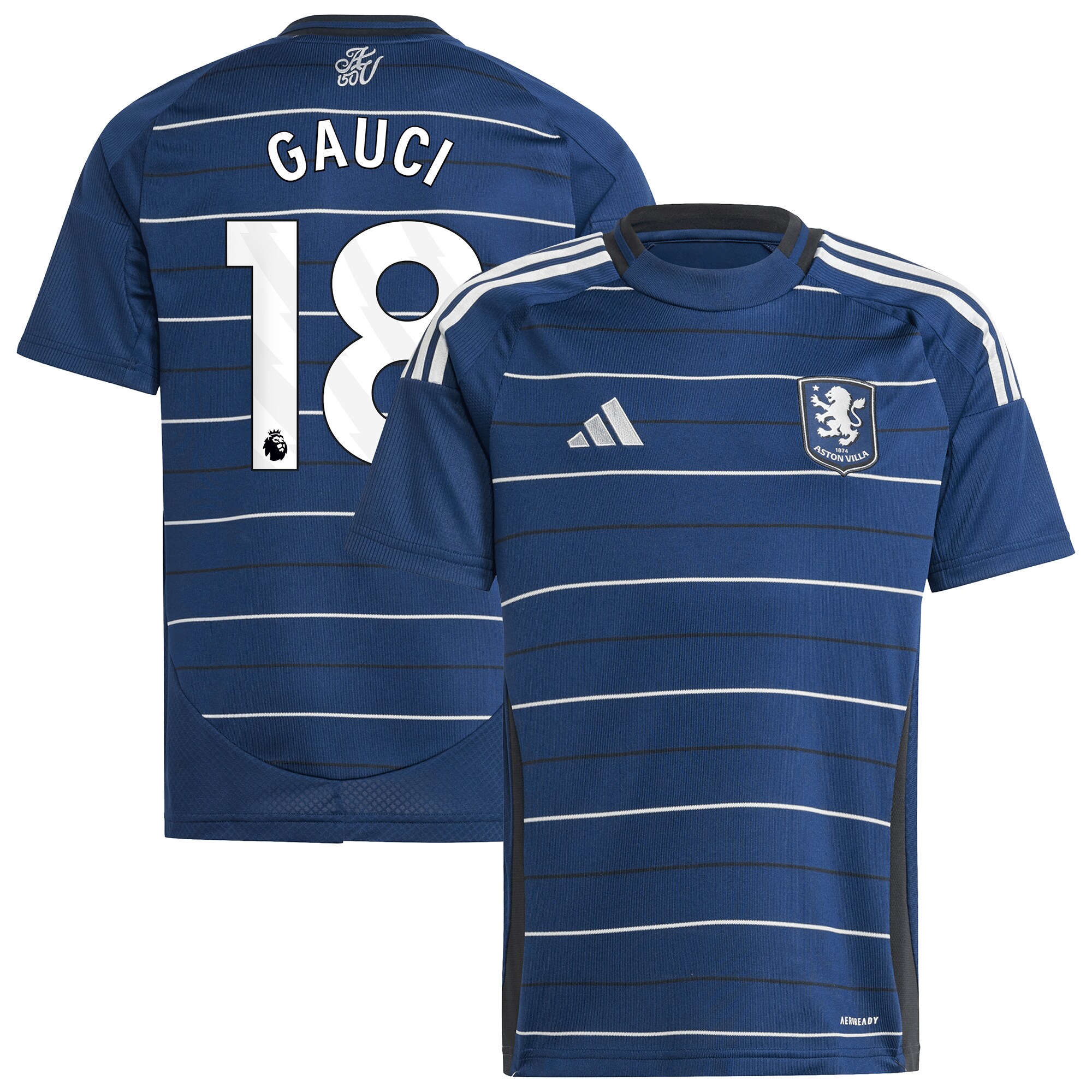 aston villa adidas goalkeeper shirt 2024-25 – long sleeve – kids with gauci 18 printing – 202030990 Collection | AVFC Fan Shop Official Jerseys and Shirts