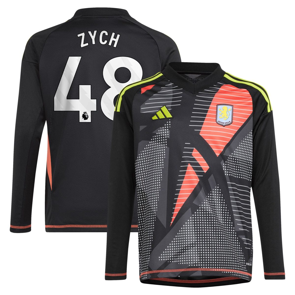 aston villa adidas goalkeeper shirt 2024-25 – long sleeve – kids with zych 48 printing – 202153091 Collection | AVFC Fan Shop Official Jerseys and Shirts