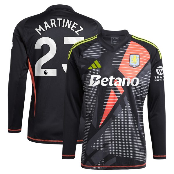 aston villa adidas goalkeeper shirt 2024-25 – long sleeve with martinez 23 printing – 202028938 Collection | AVFC Fan Shop Official Jerseys and Shirts