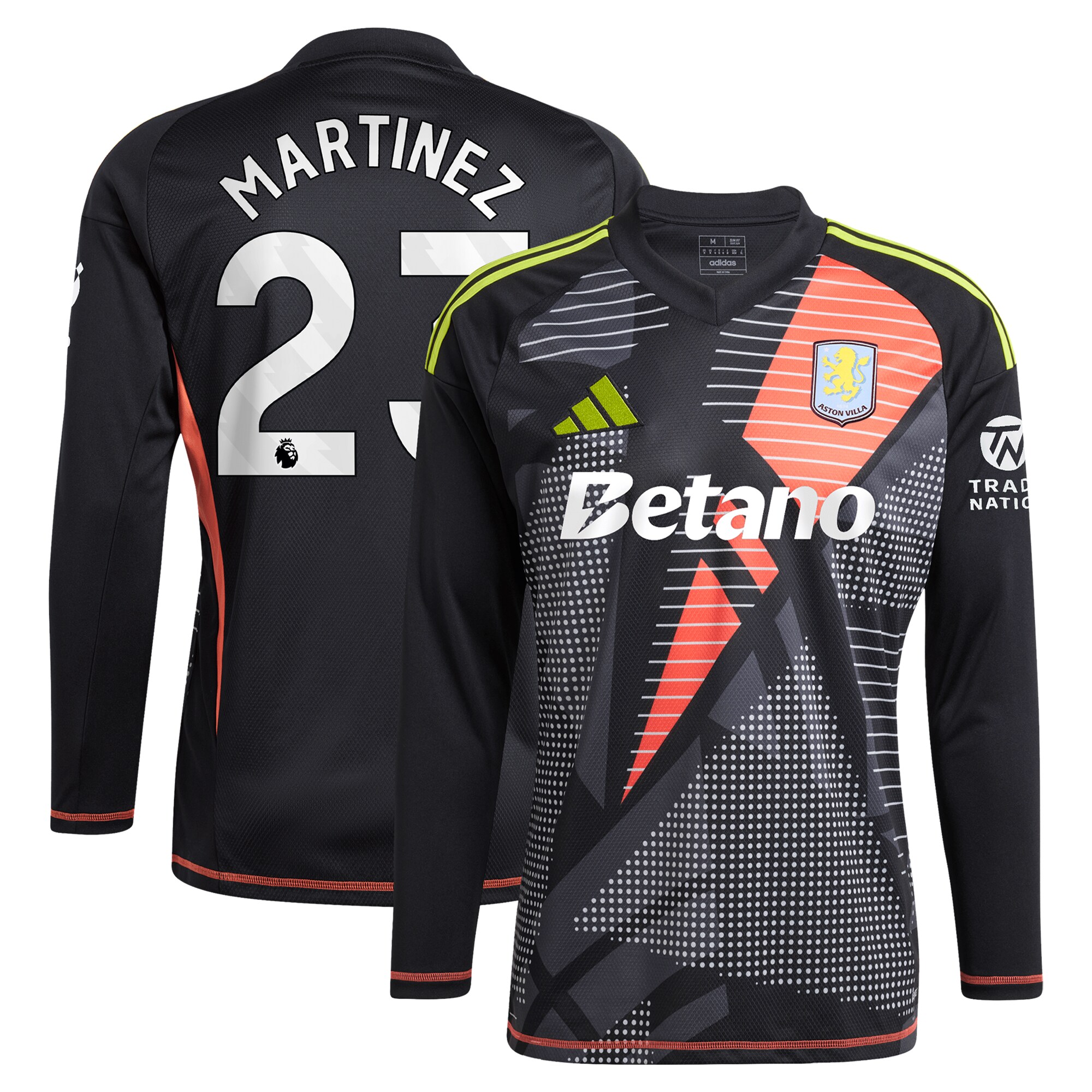 aston villa adidas goalkeeper shirt 2024-25 – long sleeve with martinez 23 printing – 202028938 Collection | AVFC Fan Shop Official Jerseys and Shirts