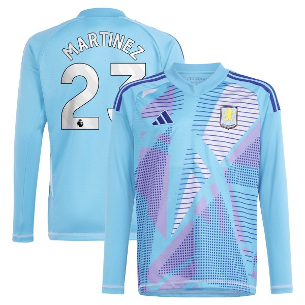 aston villa adidas goalkeeper shirt 2024-25 – long sleeve with martinez 23 printing – 202030980 Collection | AVFC Fan Shop Official Jerseys and Shirts