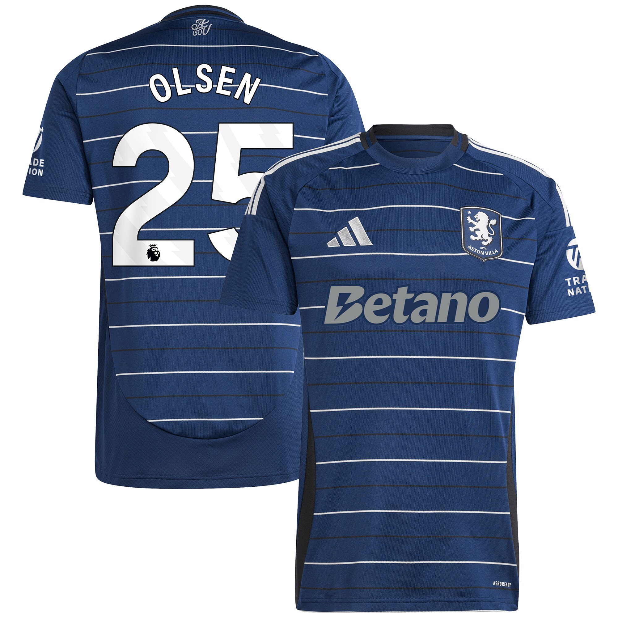 aston villa adidas goalkeeper shirt 2024-25 – long sleeve with olsen 25 printing – 202030975 Collection | AVFC Fan Shop Official Jerseys and Shirts