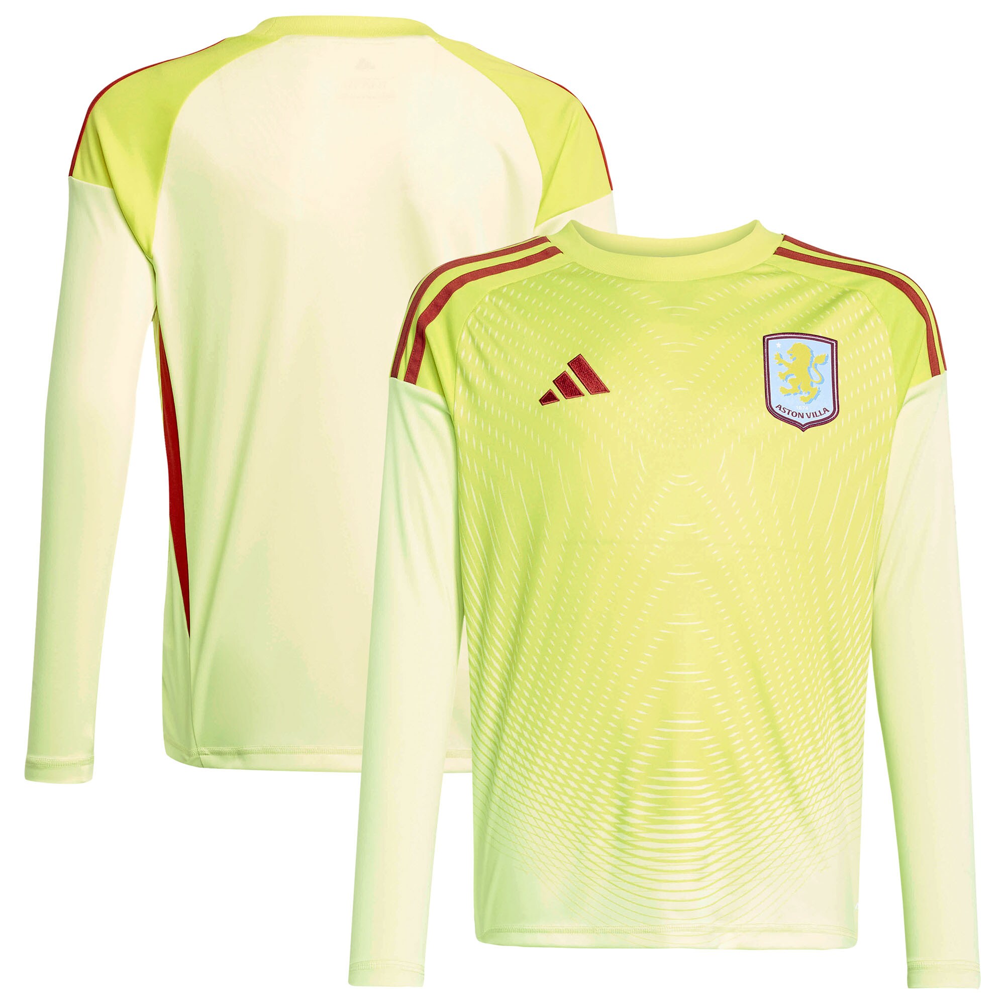 aston villa adidas goalkeeper shirt 2025-26 – long sleeve – kids with custom printing Collection | AVFC Fan Shop Official Jerseys and Shirts