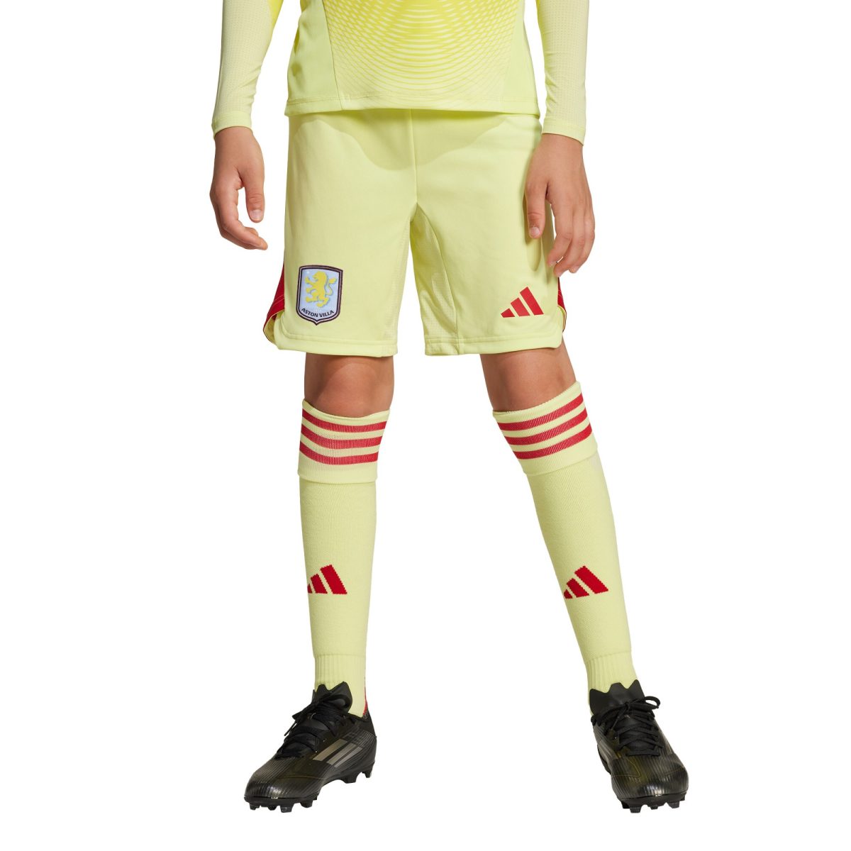 aston villa adidas goalkeeper shorts 2025-26 – kids Collection | AVFC Fan Shop Official Jerseys and Shirts