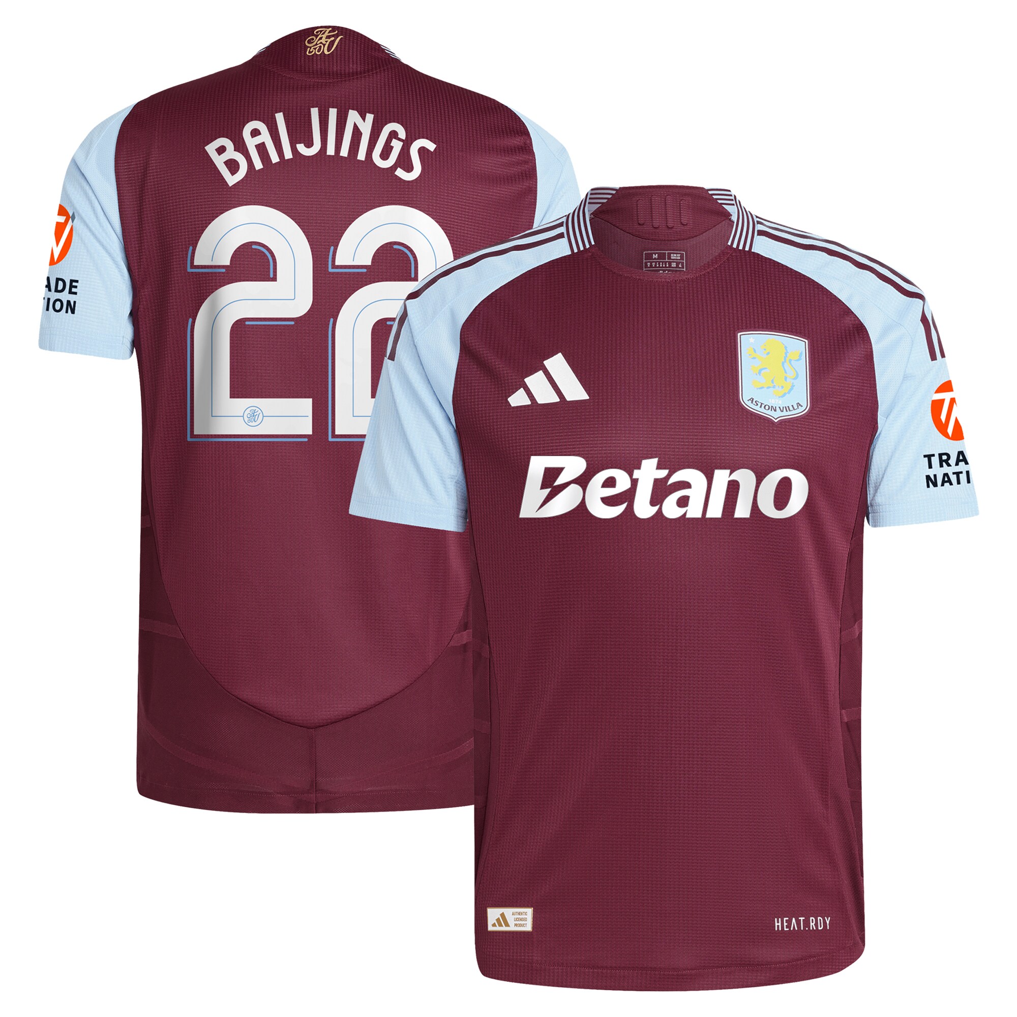 aston villa adidas home authentic shirt 2024-25 with baijings 22 cup printing Collection | AVFC Fan Shop Official Jerseys and Shirts