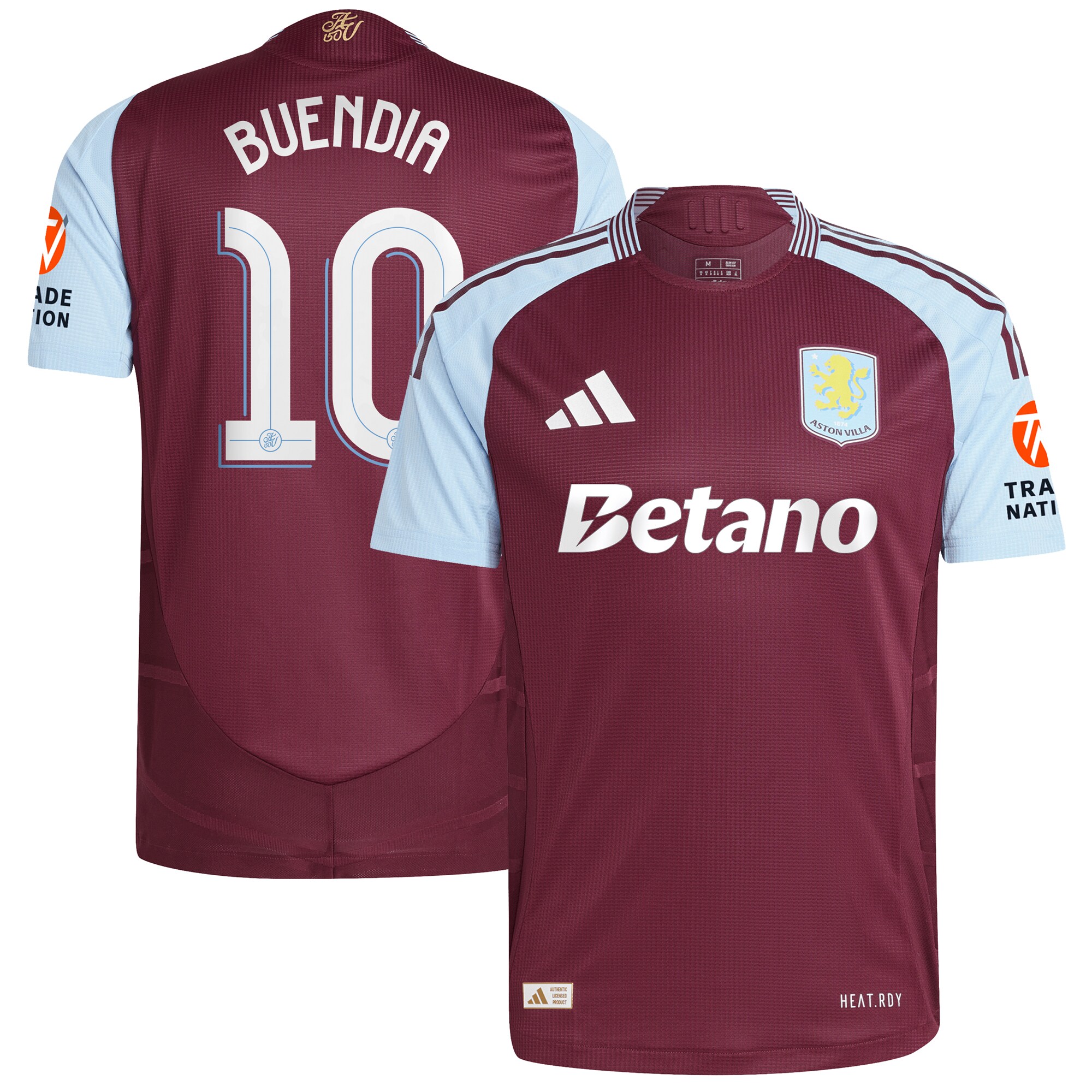 aston villa adidas home authentic shirt 2024-25 with buendia 10 cup printing Collection | AVFC Fan Shop Official Jerseys and Shirts