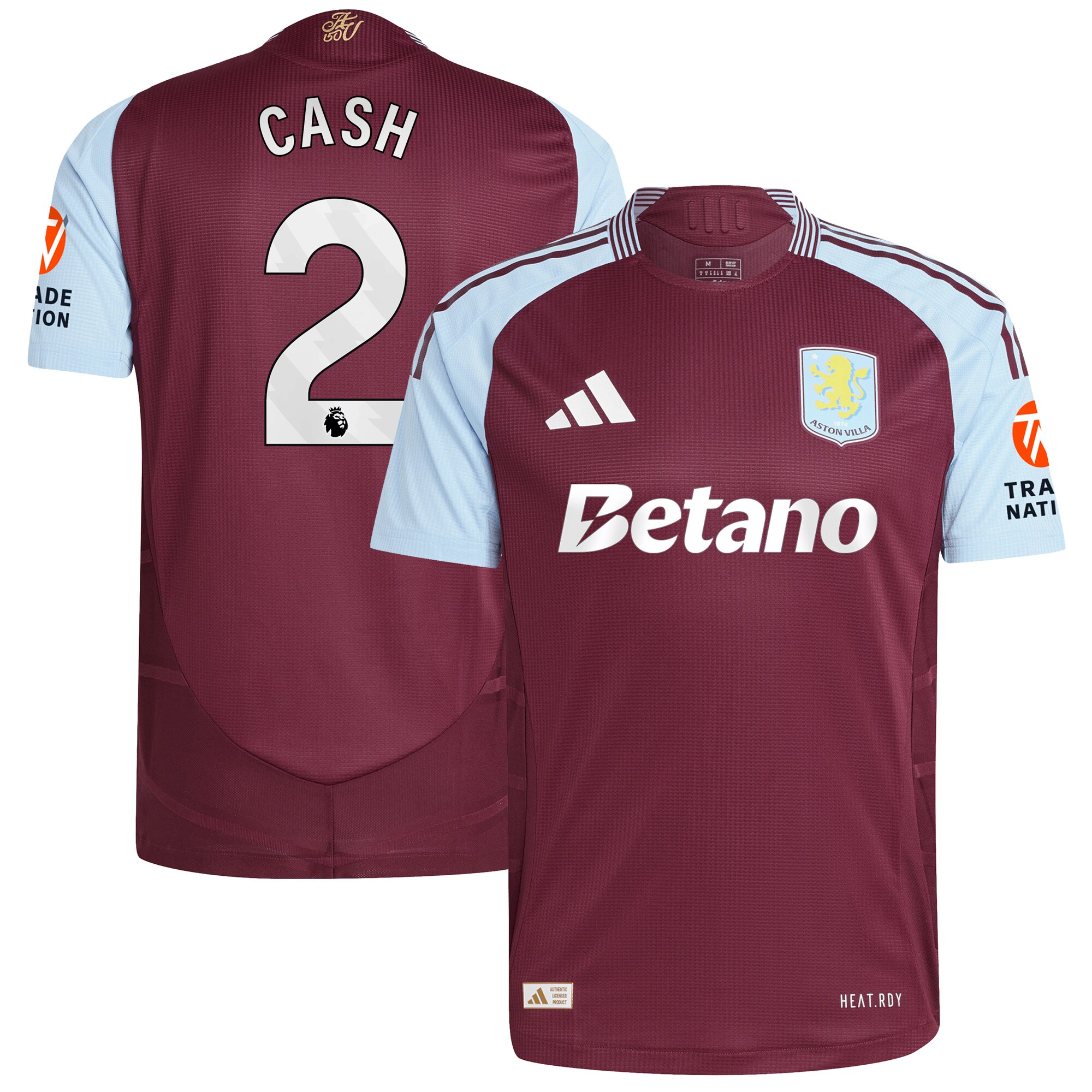aston villa adidas home authentic shirt 2024-25 with cash 2 printing Collection | AVFC Fan Shop Official Jerseys and Shirts