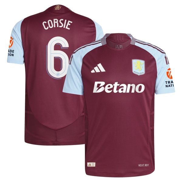 aston villa adidas home authentic shirt 2024-25 with corsie 6 cup printing Collection | AVFC Fan Shop Official Jerseys and Shirts