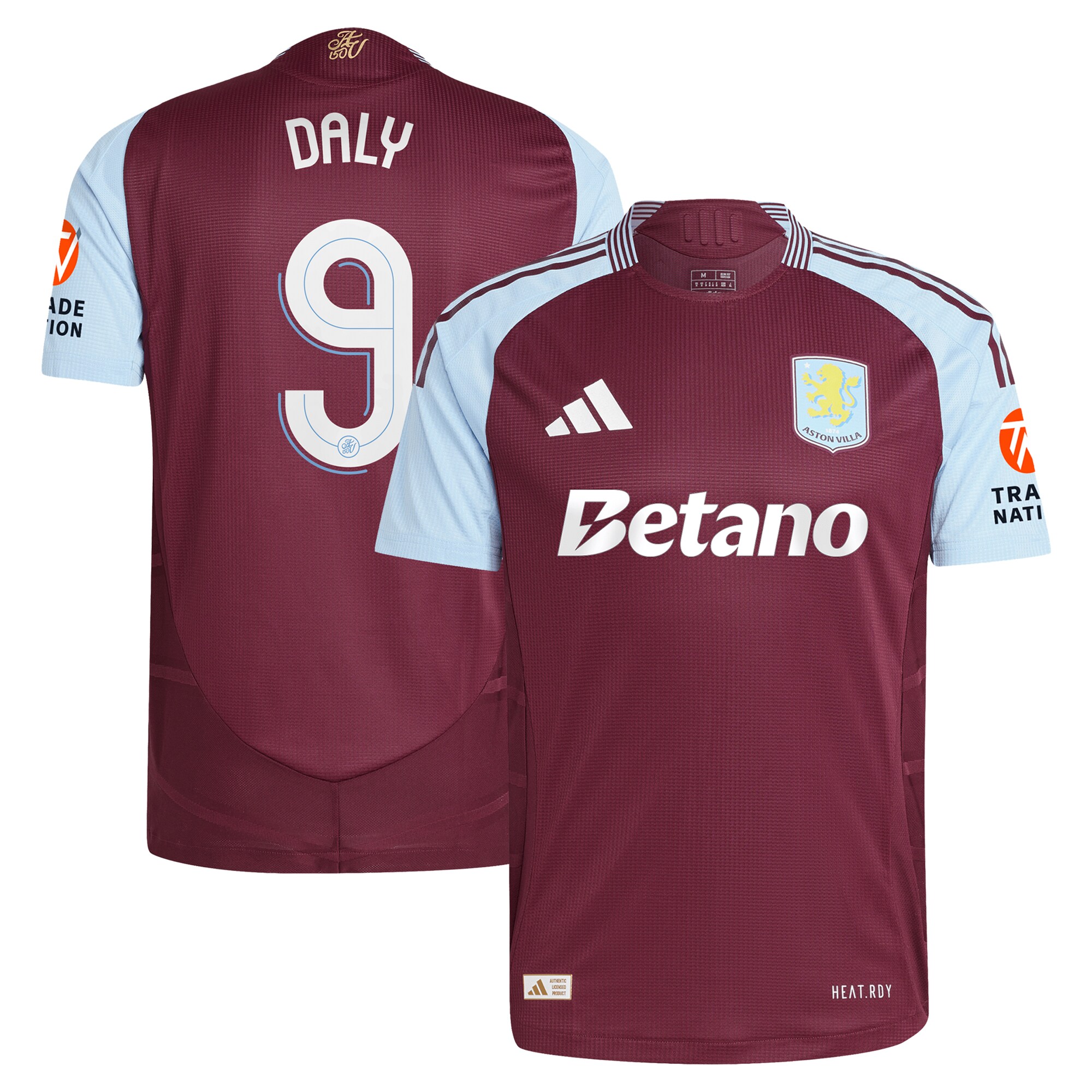 aston villa adidas home authentic shirt 2024-25 with daly 9 cup printing Collection | AVFC Fan Shop Official Jerseys and Shirts