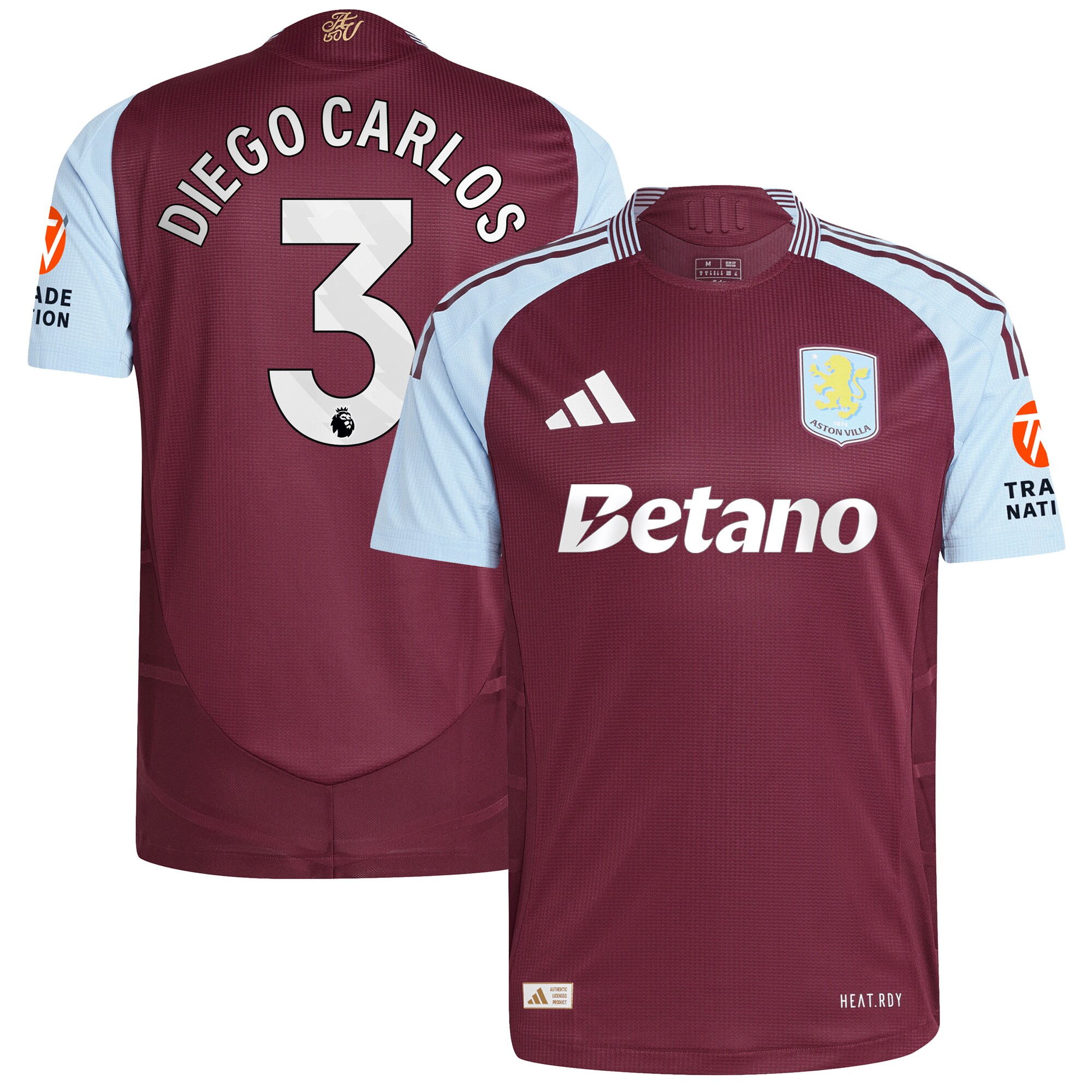 aston villa adidas home authentic shirt 2024-25 with diego carlos 3 printing Collection | AVFC Fan Shop Official Jerseys and Shirts