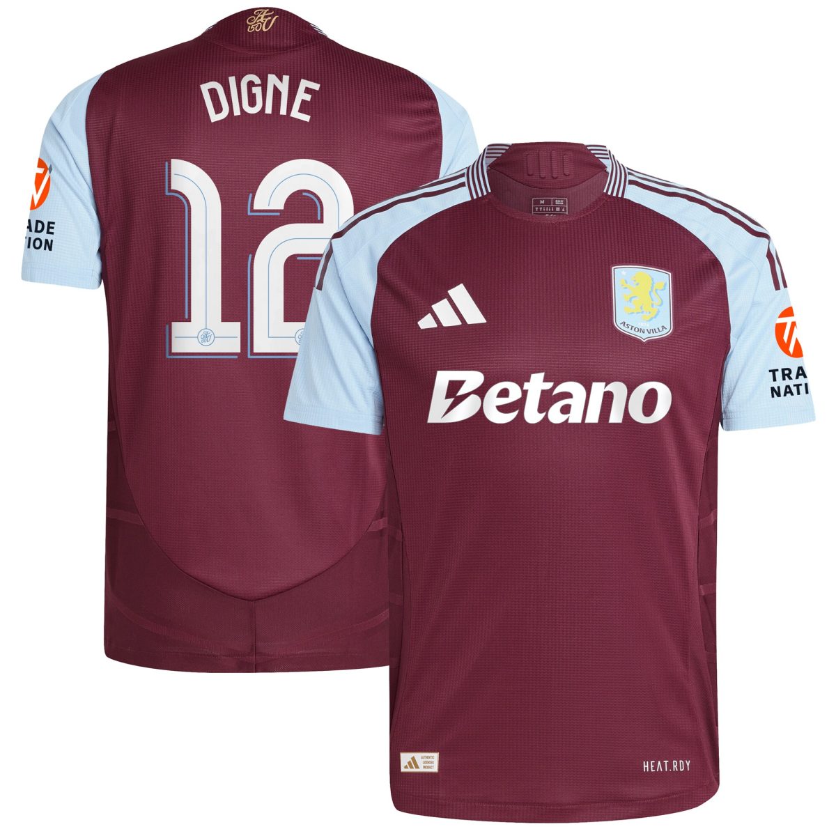 aston villa adidas home authentic shirt 2024-25 with digne 12 cup printing Collection | AVFC Fan Shop Official Jerseys and Shirts
