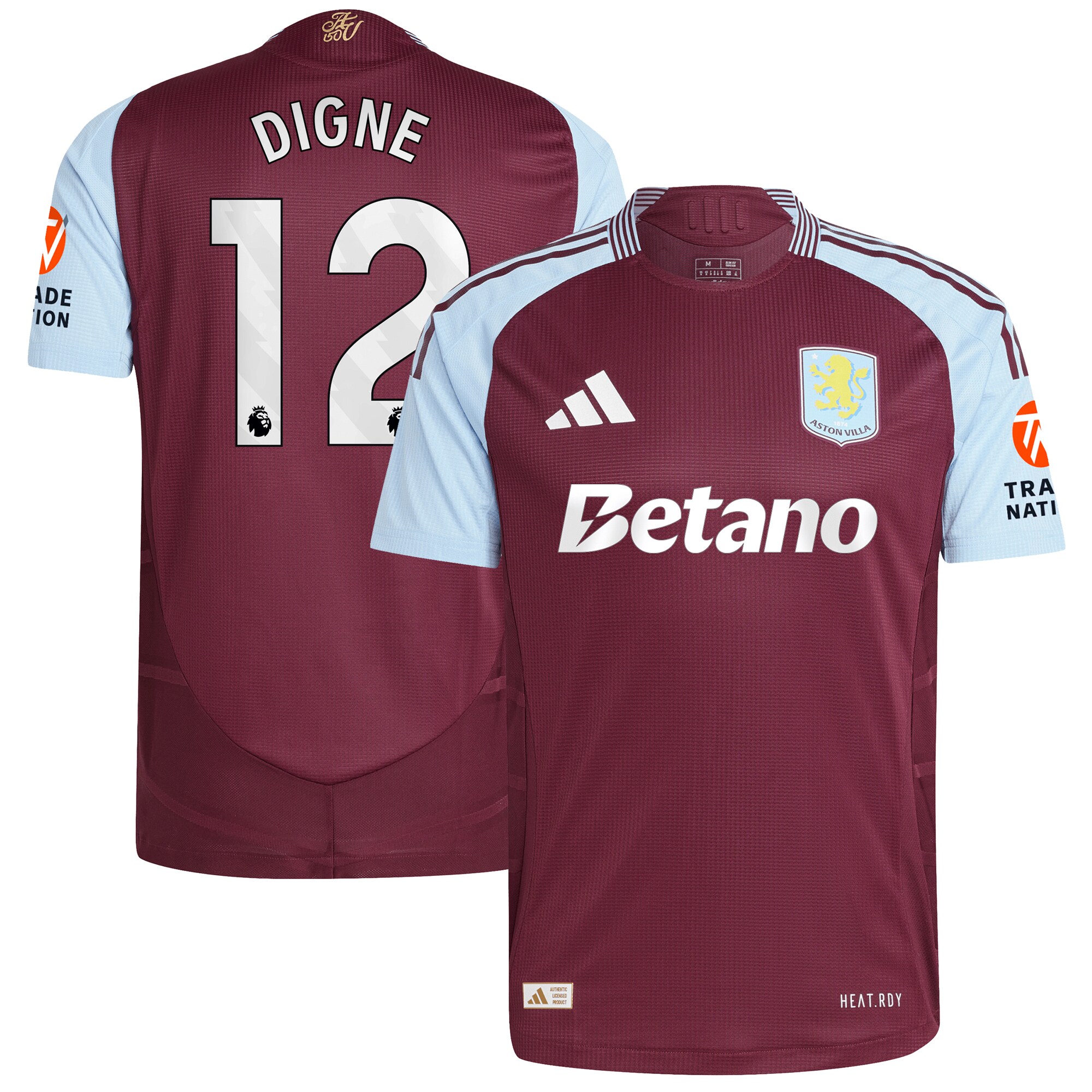aston villa adidas home authentic shirt 2024-25 with digne 12 printing Collection | AVFC Fan Shop Official Jerseys and Shirts