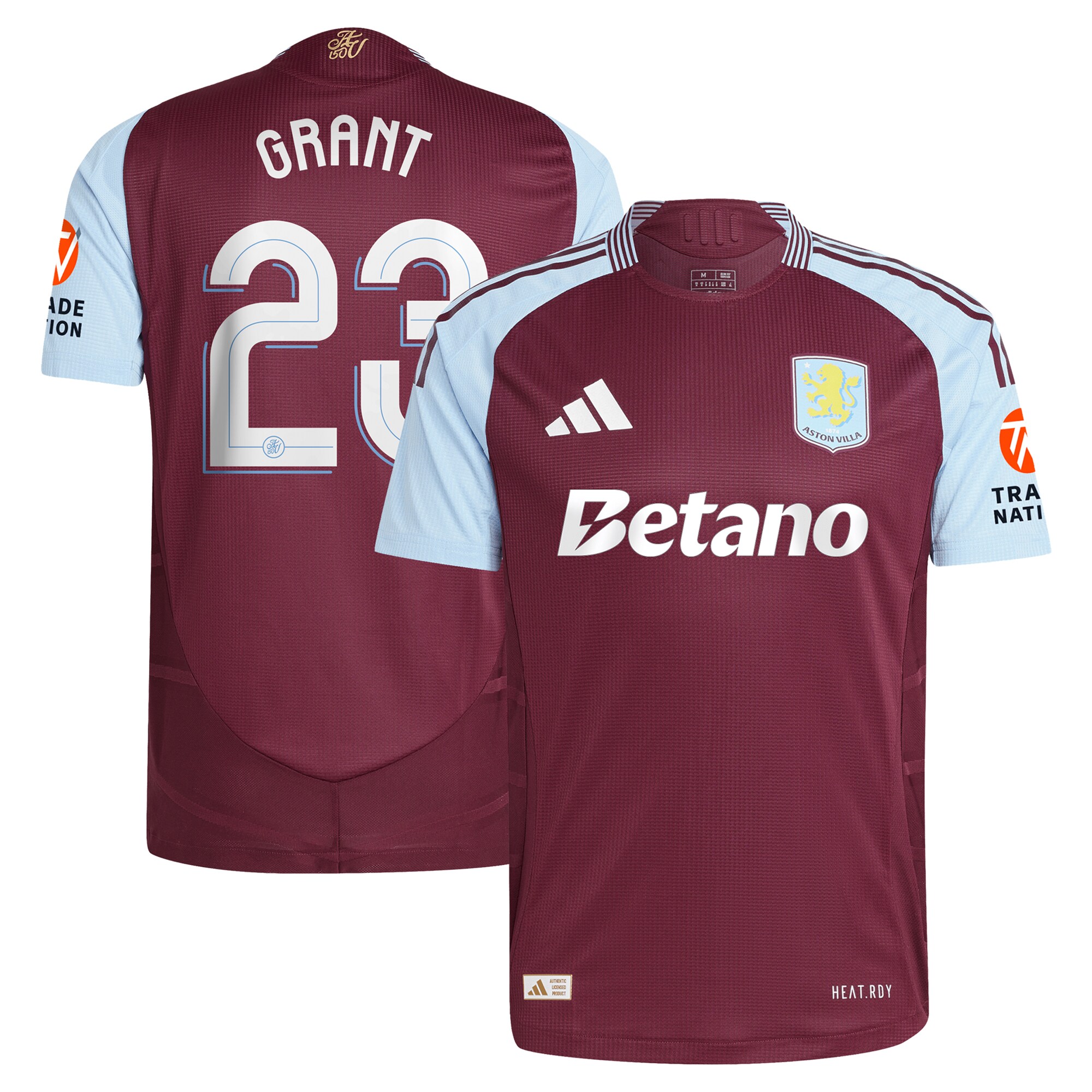 aston villa adidas home authentic shirt 2024-25 with grant 23 cup printing Collection | AVFC Fan Shop Official Jerseys and Shirts