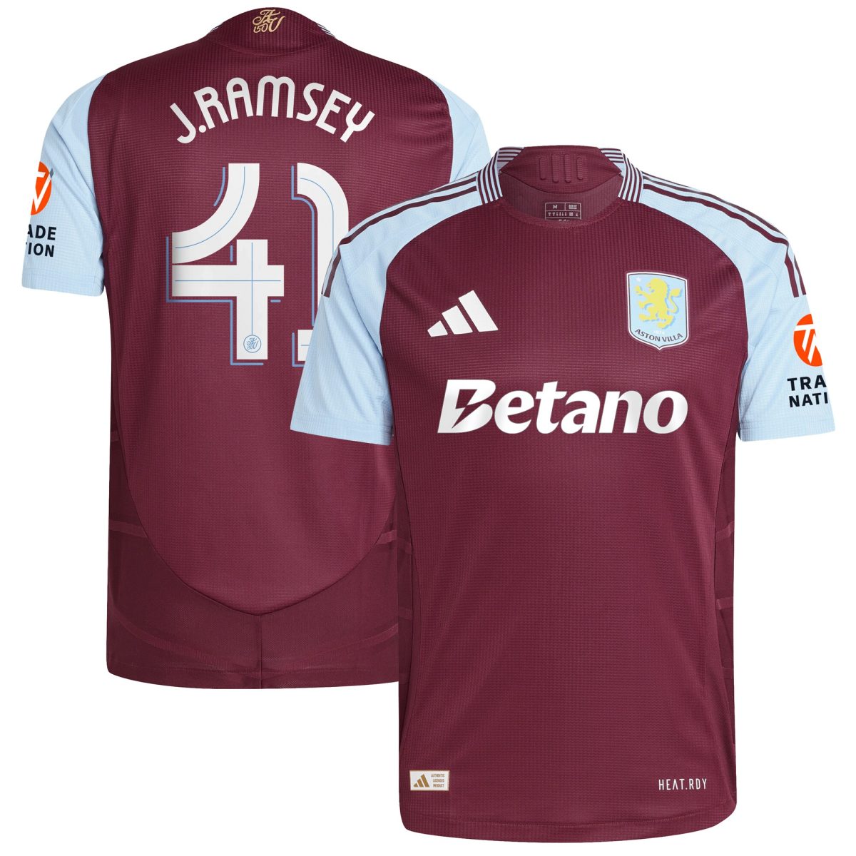 aston villa adidas home authentic shirt 2024-25 with j. ramsey 41 cup printing Collection | AVFC Fan Shop Official Jerseys and Shirts