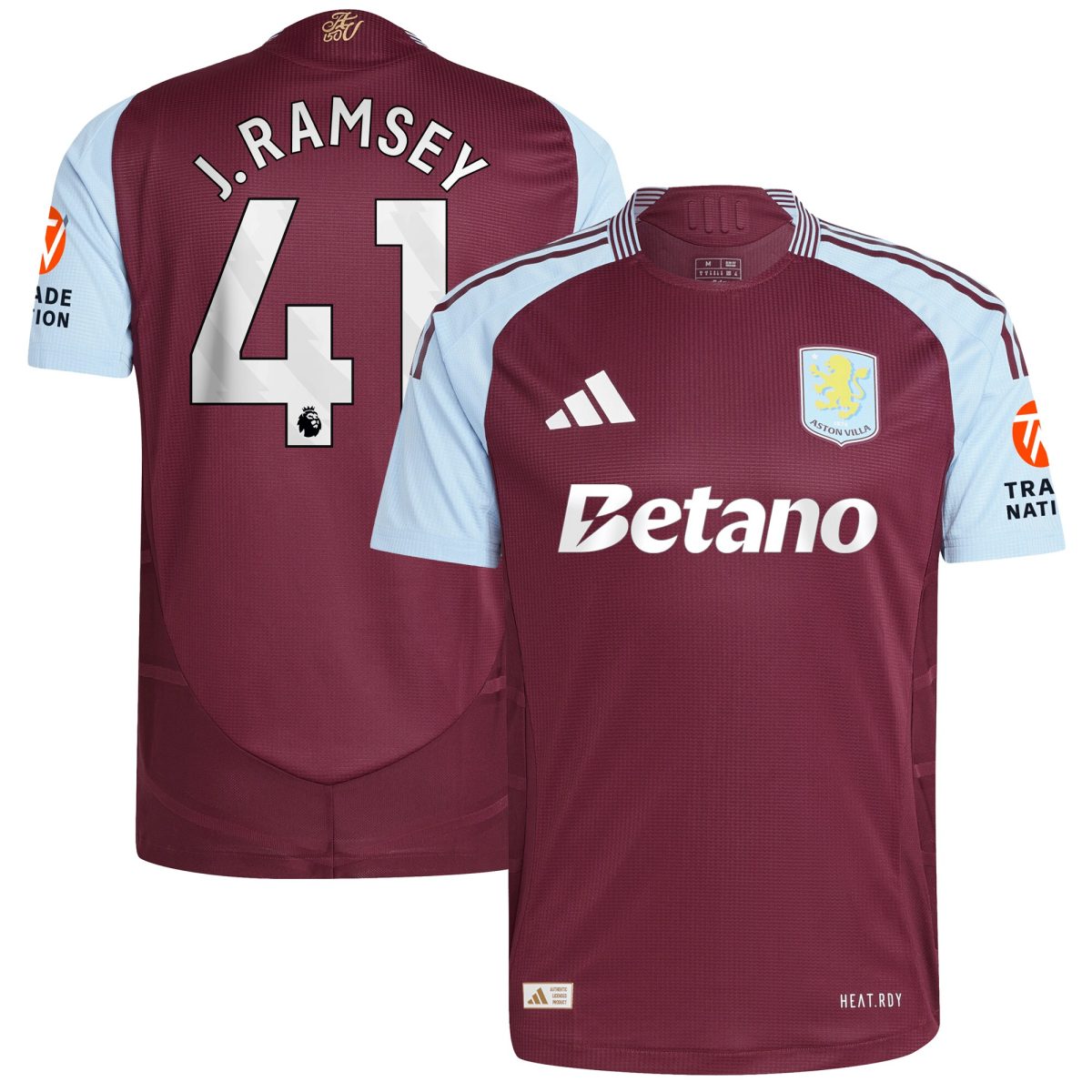 aston villa adidas home authentic shirt 2024-25 with j. ramsey 41 printing Collection | AVFC Fan Shop Official Jerseys and Shirts