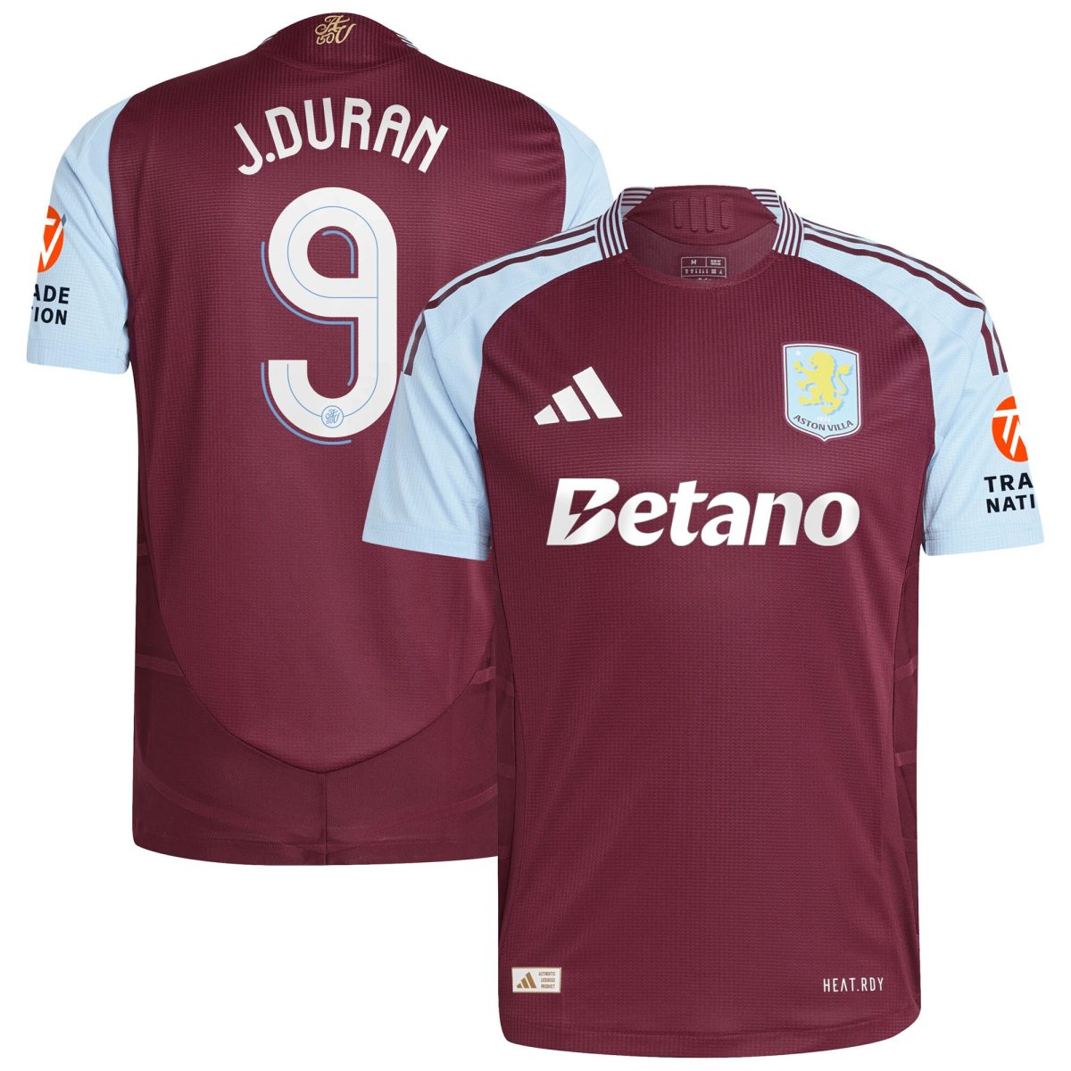 aston villa adidas home authentic shirt 2024-25 with j.duran 9 cup printing Collection | AVFC Fan Shop Official Jerseys and Shirts