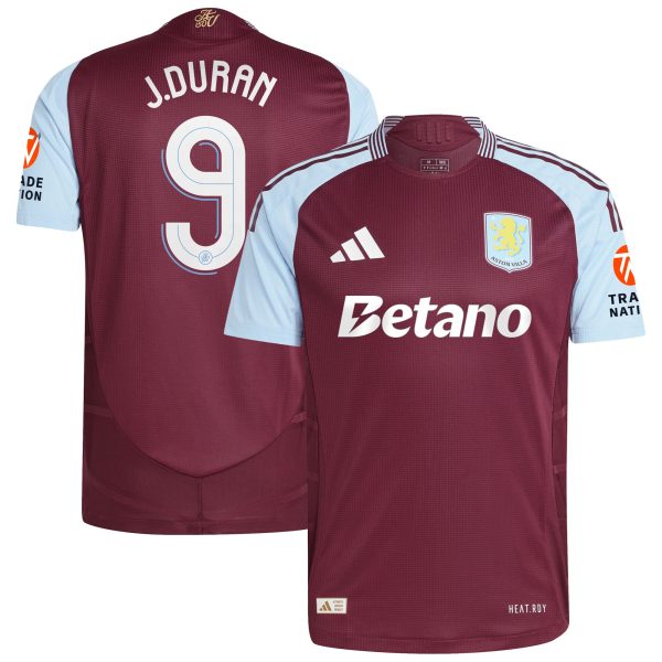 aston villa adidas home authentic shirt 2024-25 with j.duran 9 cup printing Collection | AVFC Fan Shop Official Jerseys and Shirts