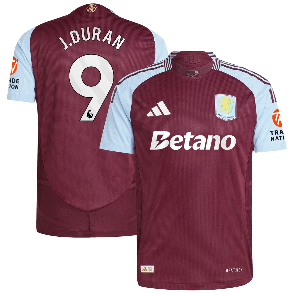 aston villa adidas home authentic shirt 2024-25 with j.duran 9 printing Collection | AVFC Fan Shop Official Jerseys and Shirts