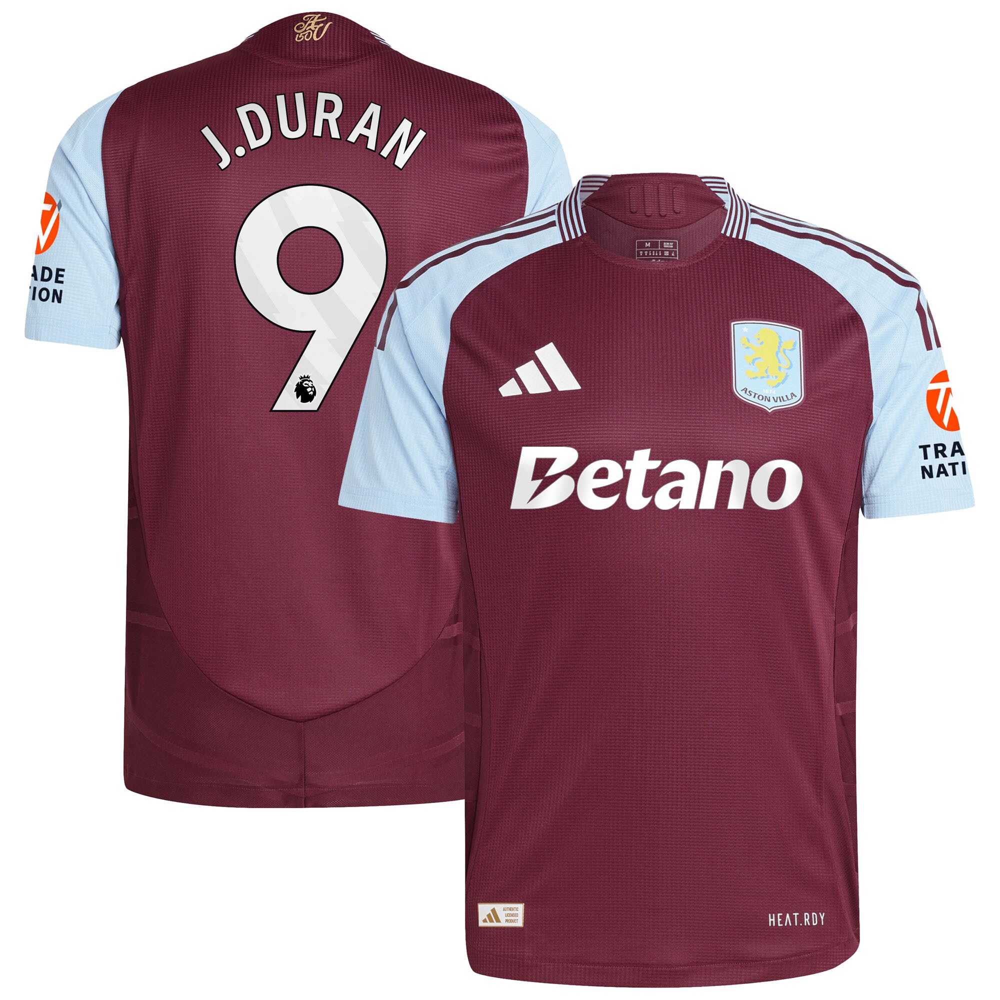 aston villa adidas home authentic shirt 2024-25 with j.duran 9 printing Collection | AVFC Fan Shop Official Jerseys and Shirts