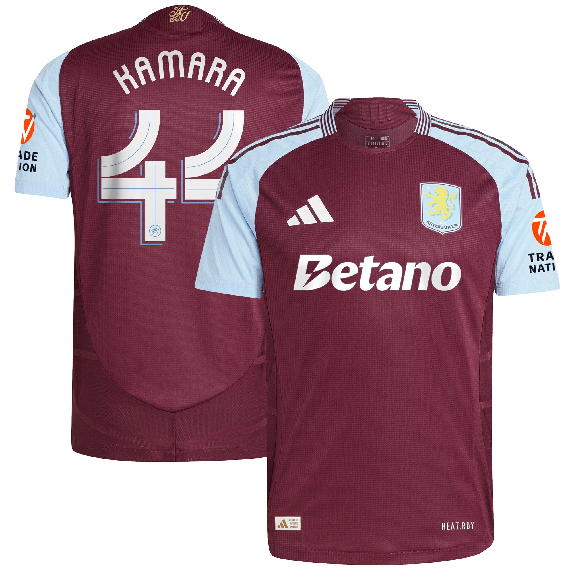 aston villa adidas home authentic shirt 2024-25 with kamara 44 cup printing Collection | AVFC Fan Shop Official Jerseys and Shirts