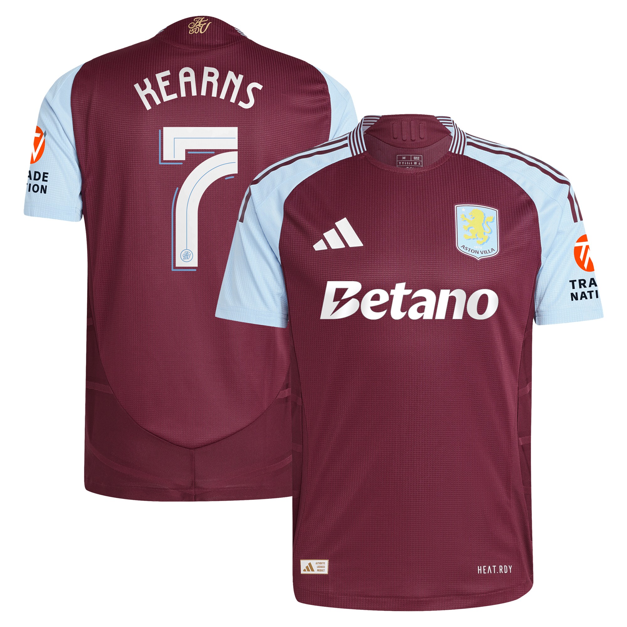 aston villa adidas home authentic shirt 2024-25 with kearns 7 cup printing Collection | AVFC Fan Shop Official Jerseys and Shirts