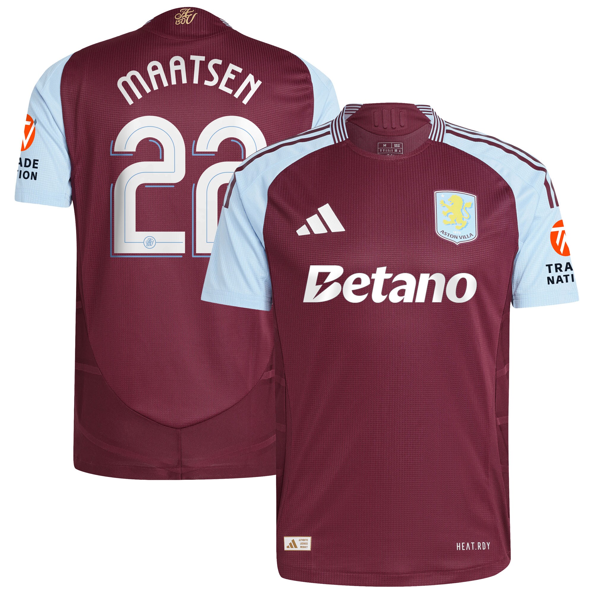aston villa adidas home authentic shirt 2024-25 with maatsen 22 cup printing Collection | AVFC Fan Shop Official Jerseys and Shirts
