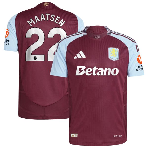 aston villa adidas home authentic shirt 2024-25 with maatsen 22 printing Collection | AVFC Fan Shop Official Jerseys and Shirts