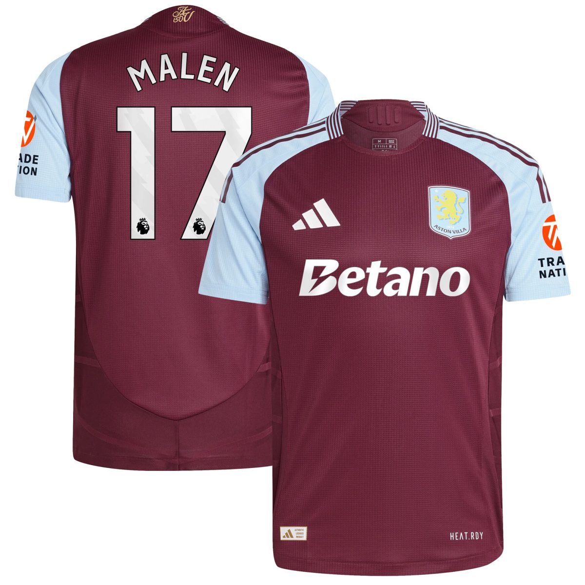 aston villa adidas home authentic shirt 2024-25 with malen 17 printing Collection | AVFC Fan Shop Official Jerseys and Shirts