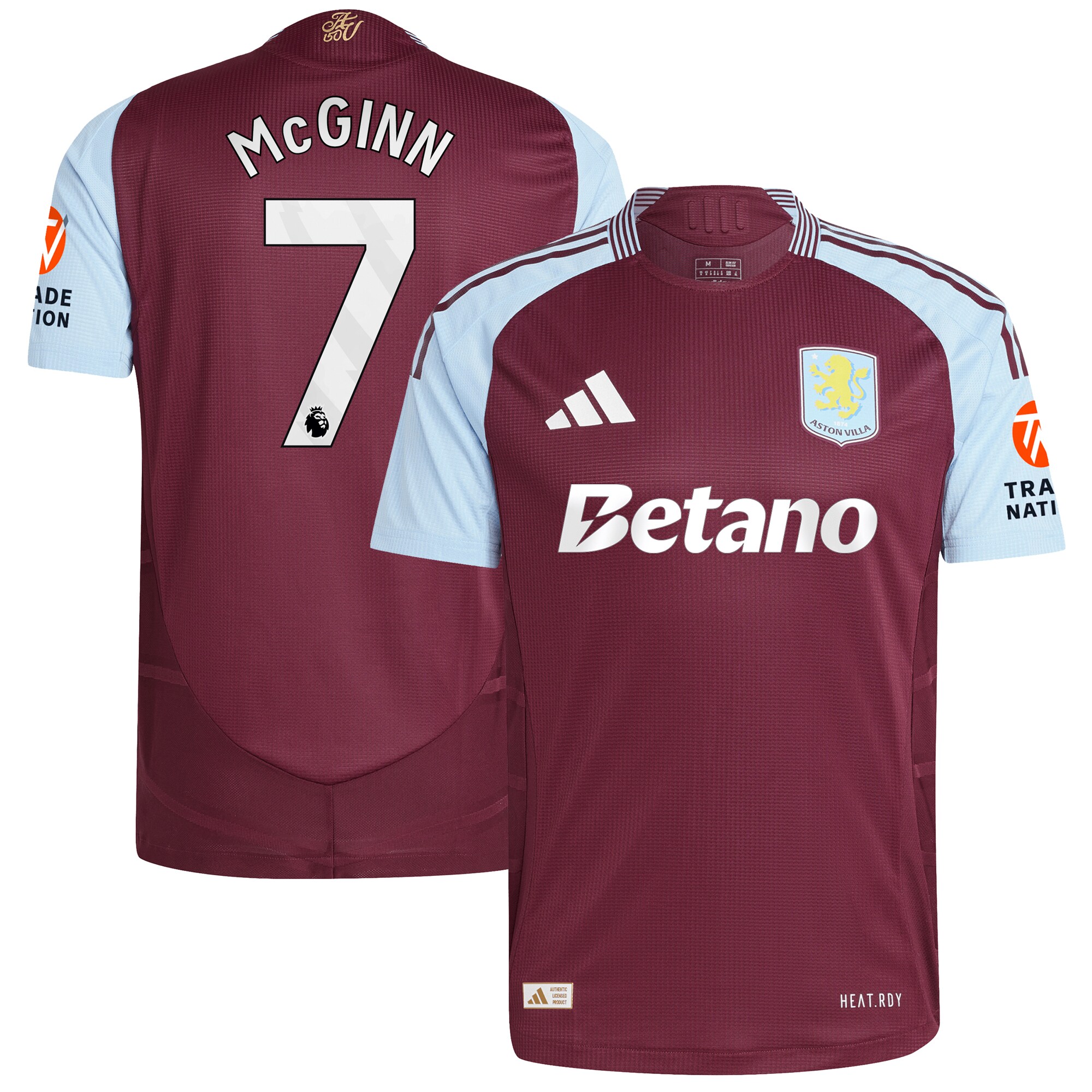 aston villa adidas home authentic shirt 2024-25 with mcginn 7 printing Collection | AVFC Fan Shop Official Jerseys and Shirts