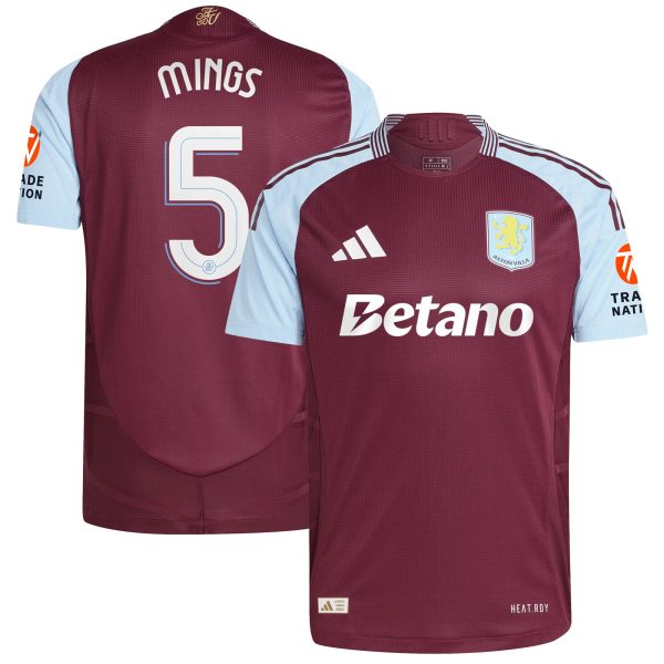 aston villa adidas home authentic shirt 2024-25 with mings 5 cup printing Collection | AVFC Fan Shop Official Jerseys and Shirts