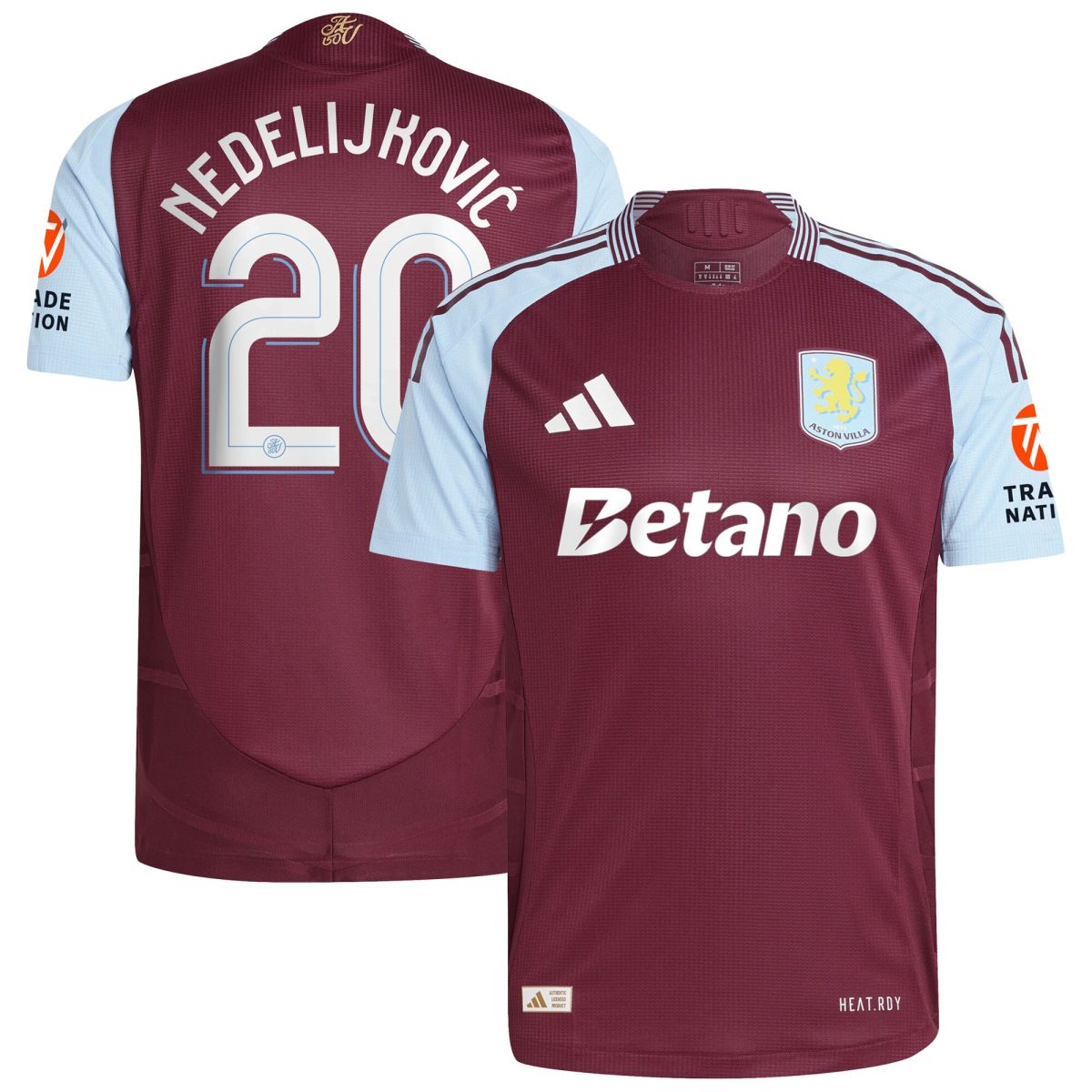aston villa adidas home authentic shirt 2024-25 with nedeljković 20 cup printing Collection | AVFC Fan Shop Official Jerseys and Shirts