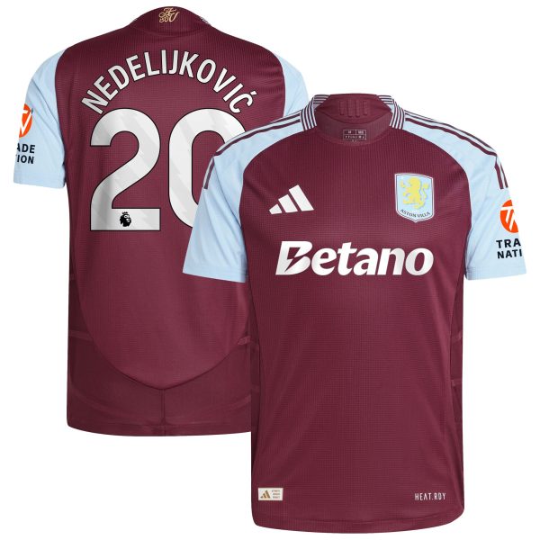 aston villa adidas home authentic shirt 2024-25 with nedeljković 20 printing Collection | AVFC Fan Shop Official Jerseys and Shirts