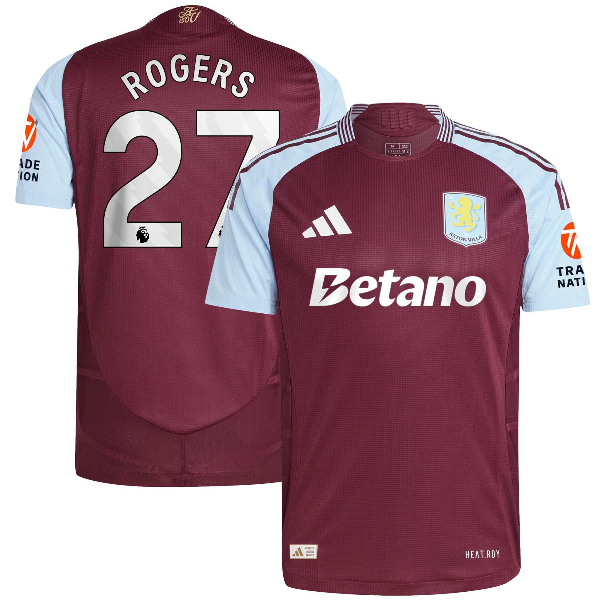 aston villa adidas home authentic shirt 2024-25 with rogers 27 printing Collection | AVFC Fan Shop Official Jerseys and Shirts