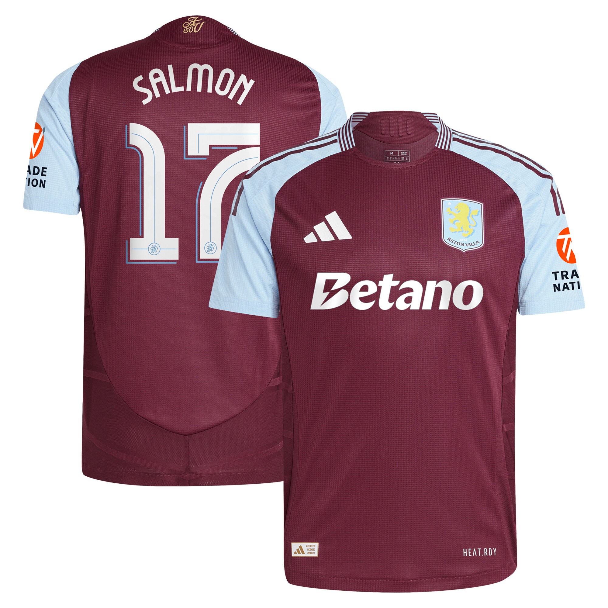 aston villa adidas home authentic shirt 2024-25 with salmon 17 cup printing Collection | AVFC Fan Shop Official Jerseys and Shirts