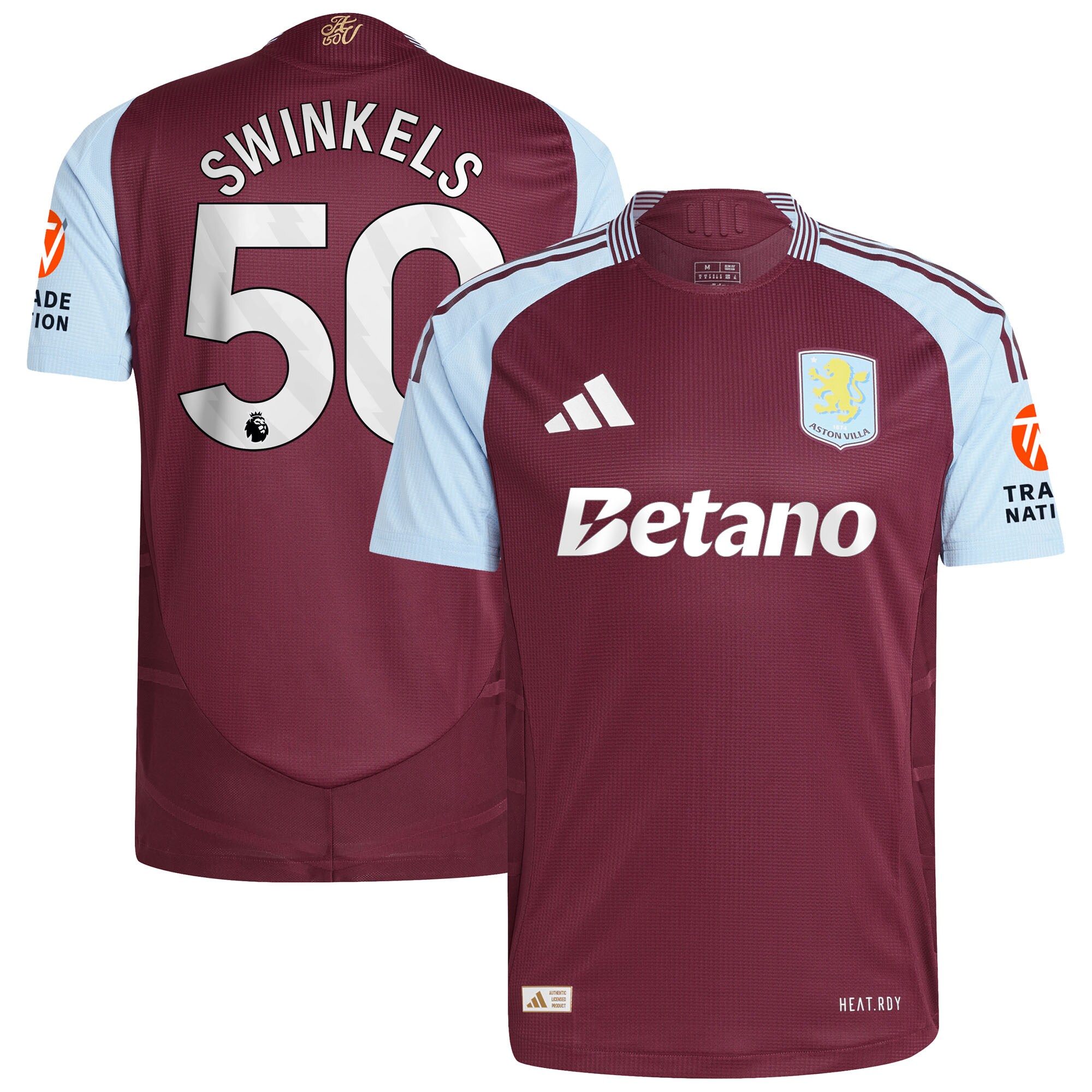 aston villa adidas home authentic shirt 2024-25 with swinkels 50 printing Collection | AVFC Fan Shop Official Jerseys and Shirts