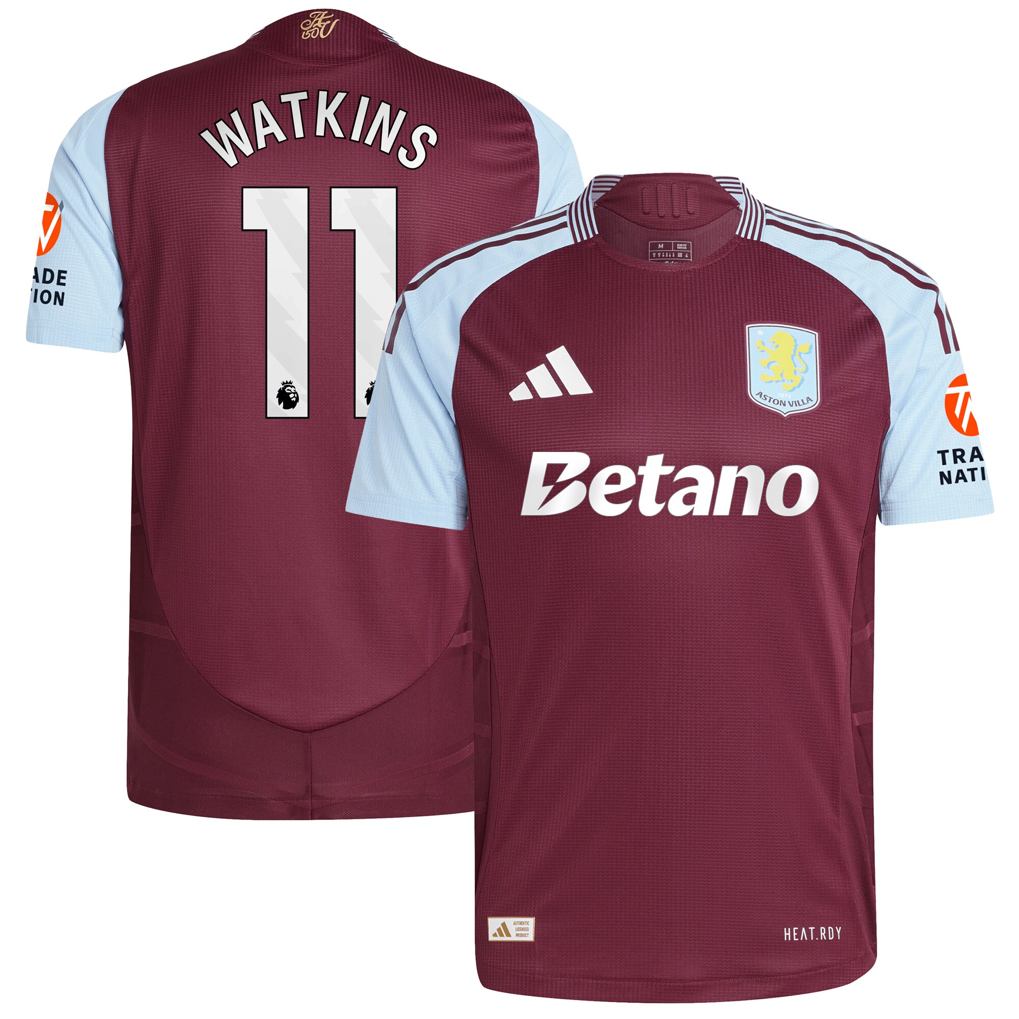 aston villa adidas home authentic shirt 2024-25 with watkins 11 printing Collection | AVFC Fan Shop Official Jerseys and Shirts