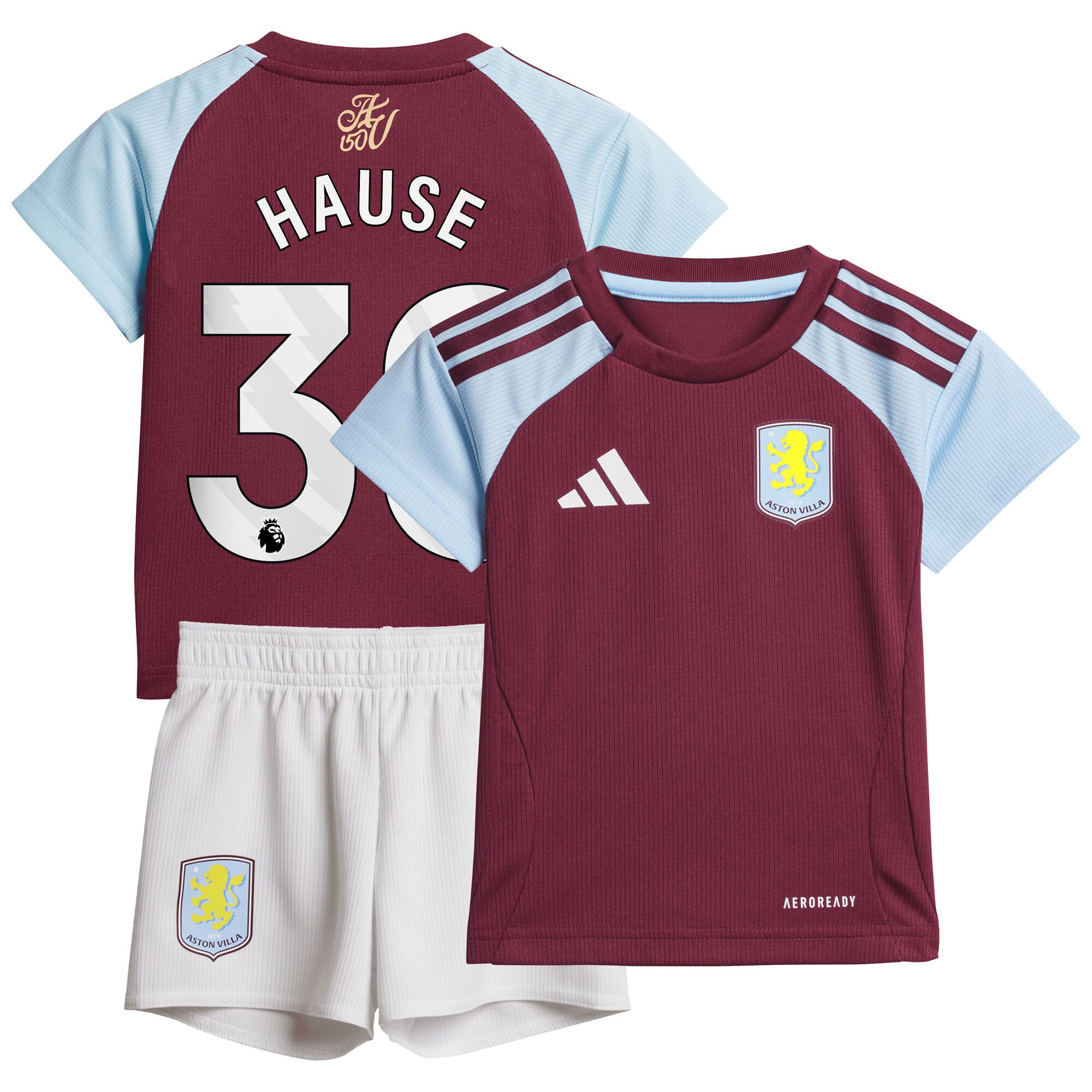 aston villa adidas home baby kit 2024-25 with hause 30 printing Collection | AVFC Fan Shop Official Jerseys and Shirts