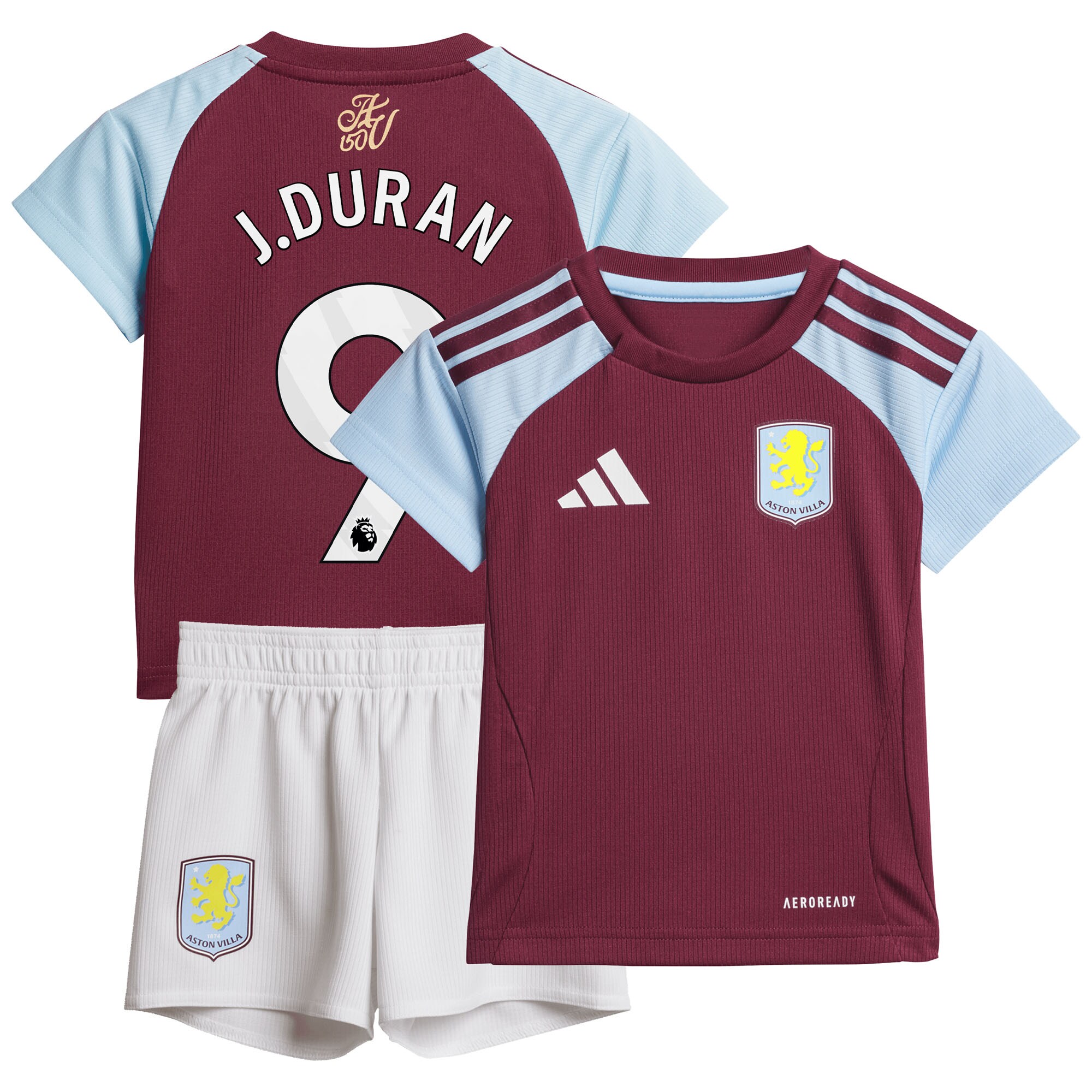 aston villa adidas home baby kit 2024-25 with j.duran 9 printing Collection | AVFC Fan Shop Official Jerseys and Shirts