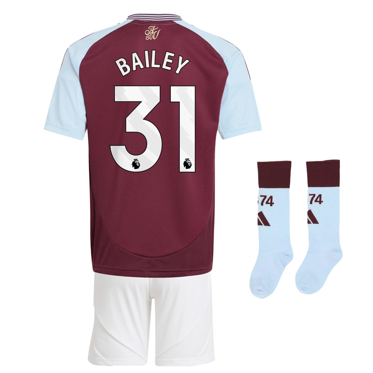 aston villa adidas home mini kit 2024-25 with bailey 31 printing Collection | AVFC Fan Shop Official Jerseys and Shirts