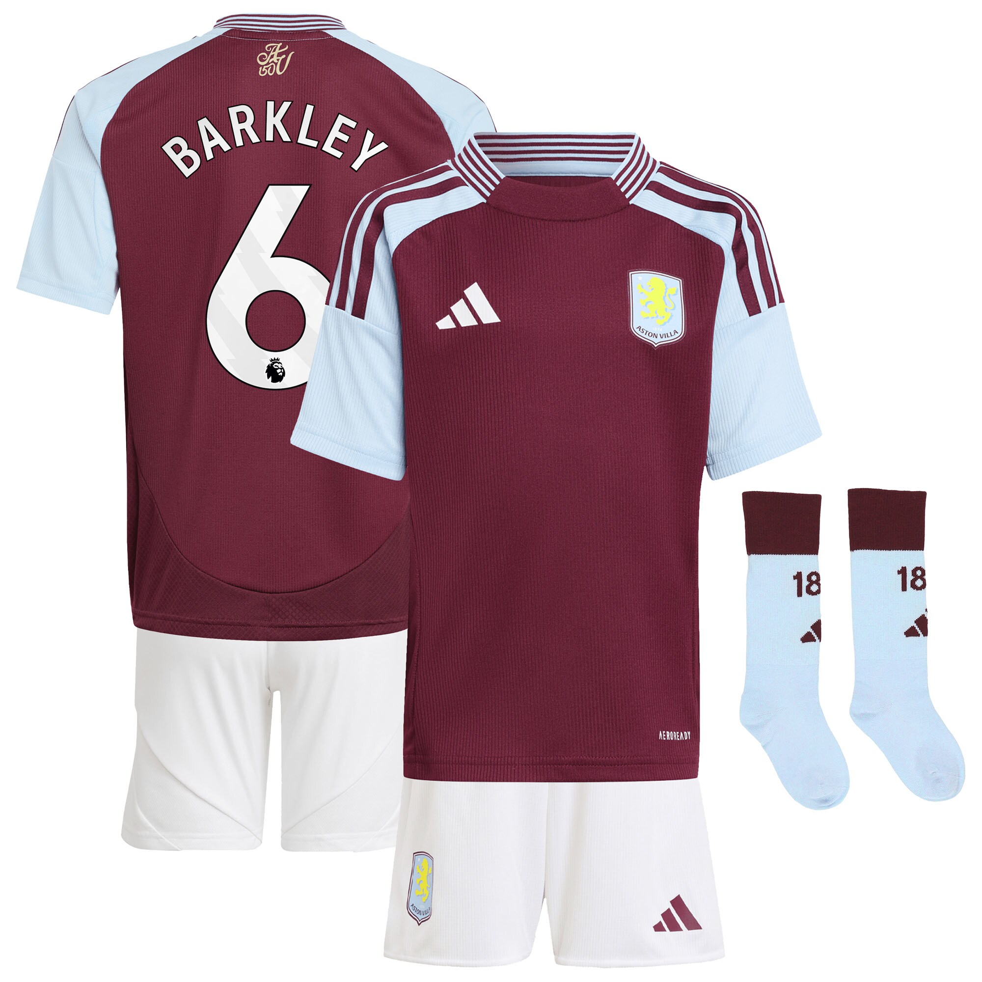 aston villa adidas home mini kit 2024-25 with barkley 6 printing Collection | AVFC Fan Shop Official Jerseys and Shirts