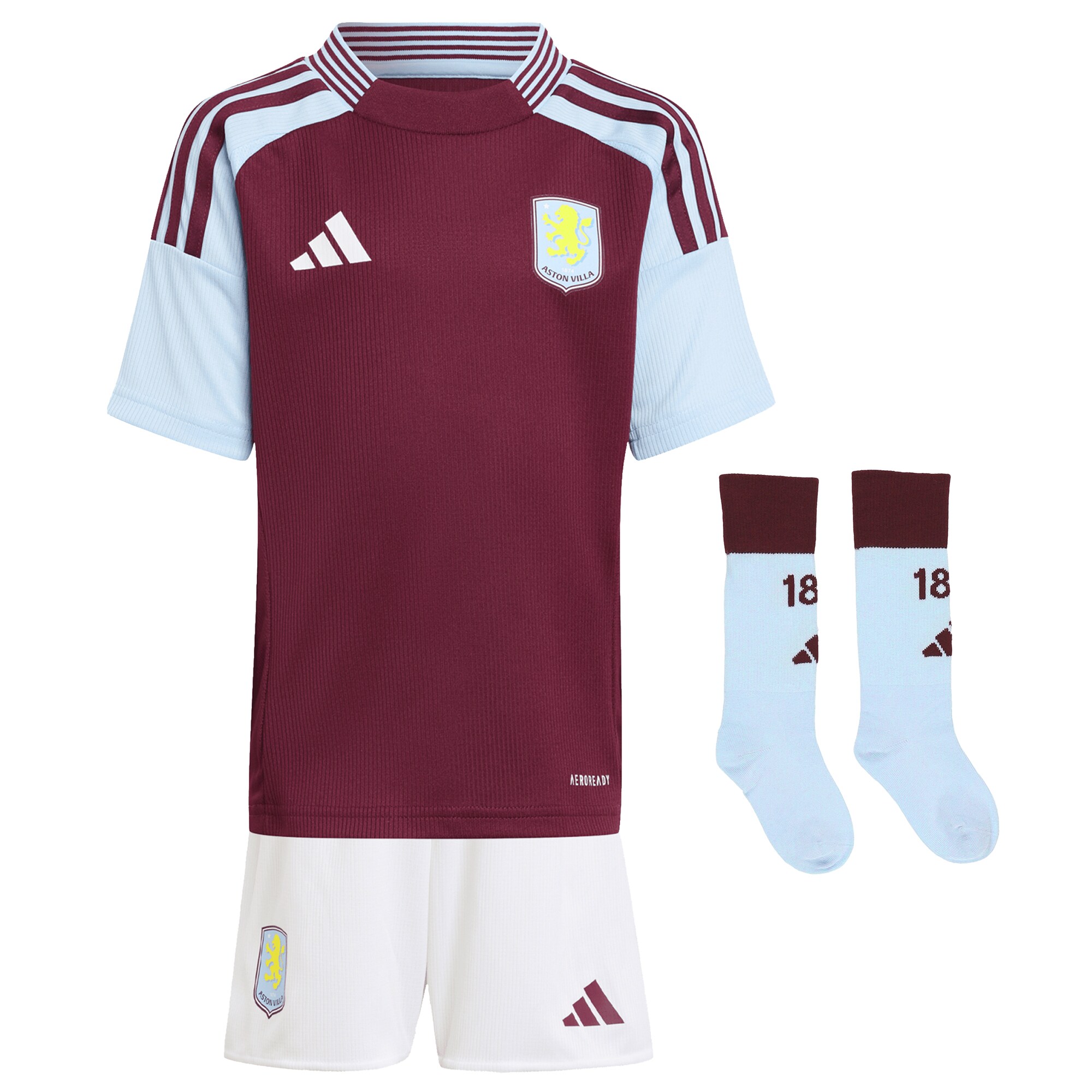 aston villa adidas home mini kit 2024-25 with custom printing Collection | AVFC Fan Shop Official Jerseys and Shirts