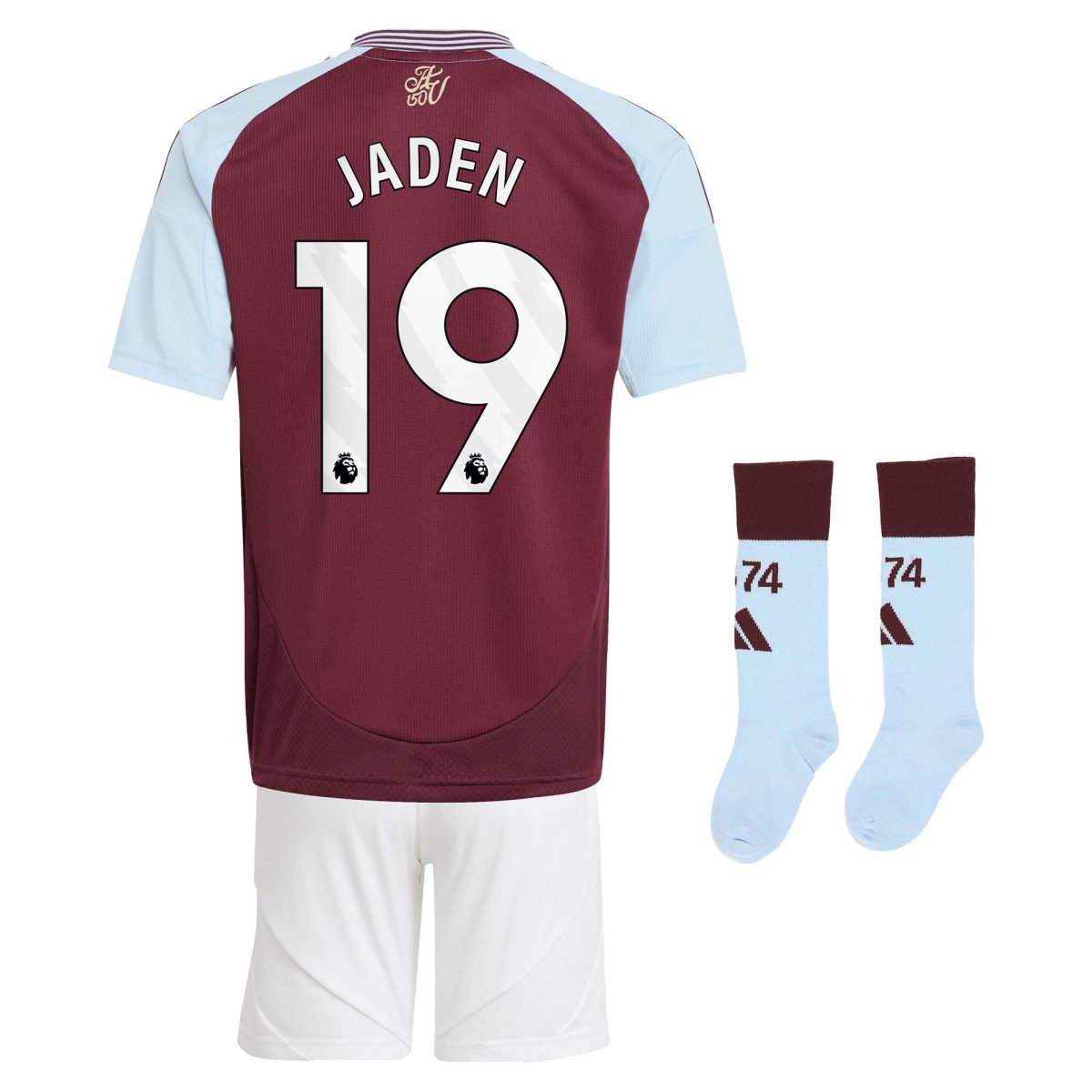 aston villa adidas home mini kit 2024-25 with jaden 19 printing Collection | AVFC Fan Shop Official Jerseys and Shirts
