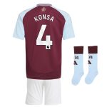 aston villa adidas home mini kit 2024-25 with konsa 4 printing Collection | AVFC Fan Shop Official Jerseys and Shirts
